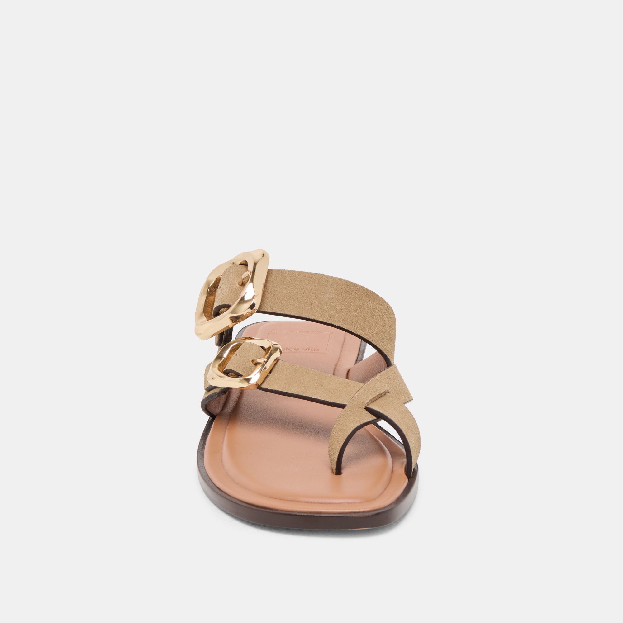 Shore Sandals for Women - Soft Taupe Suede Comfortable Beach Walking Sandals - Perfect for Summer Vacation, Beach Outings, and Casual Wear