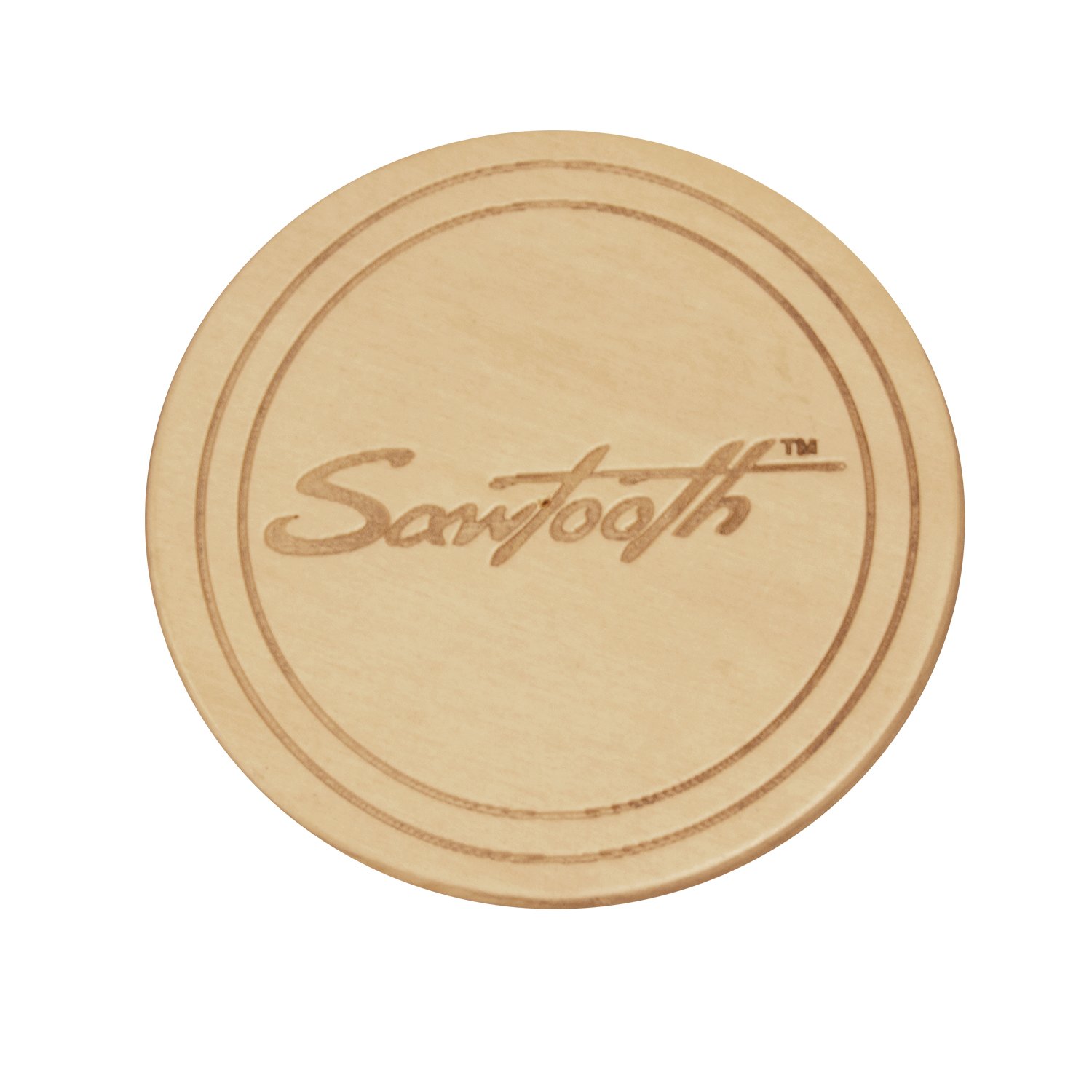 Premium Sawtooth Guitar Soundhole Drink Coasters - 4 Pack Basswood Coasters for Beer, Wine & Coffee - Perfect for Music Lovers, Bars & Home Decor