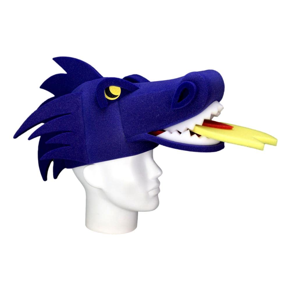 Handmade Medieval Dragon Hat for Foam Party - Fantasy Costume Accessory for Game of Thrones & Dungeons & Dragons Cosplay - Perfect for Renaissance Fairs, LARP Events, and Themed Birthday Parties