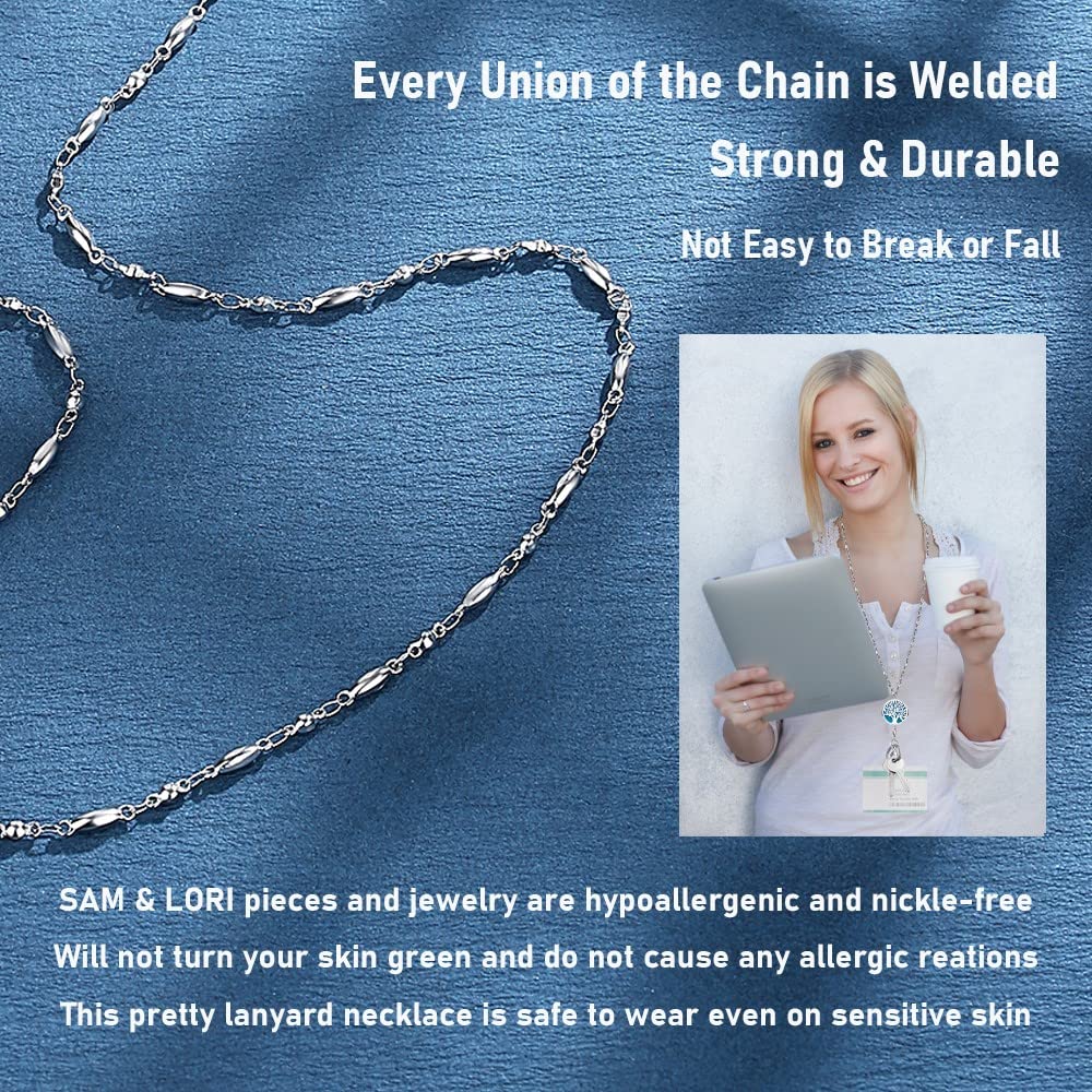 Teacher Lanyard for ID Badges - Cute Keychain Holder for Nurses & Graduation Gifts