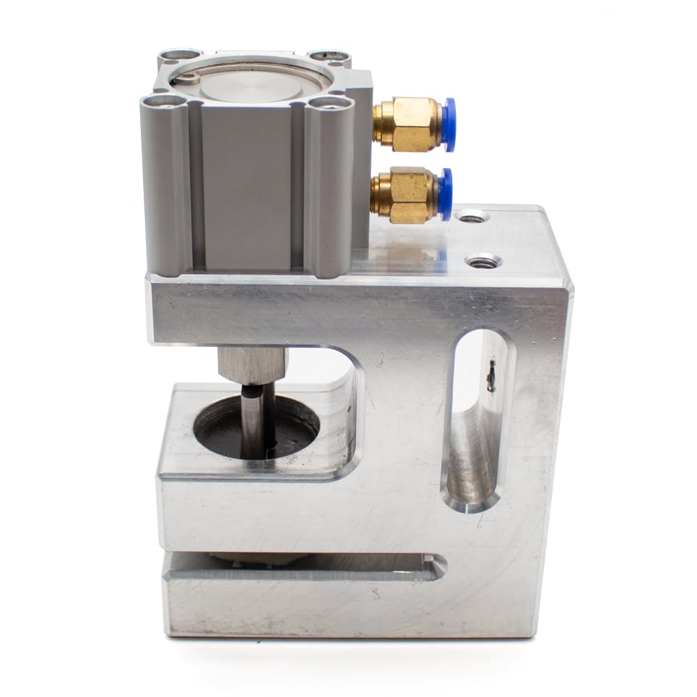Butterfly Shape Pneumatic Hole Punch Machine for PE PO OPP PPE CPE Plastic Bags - Air Powered Punching Tool for Packaging & Manufacturing (S25) - Ideal for Plastic Bag Production, Industrial Packaging & Labeling