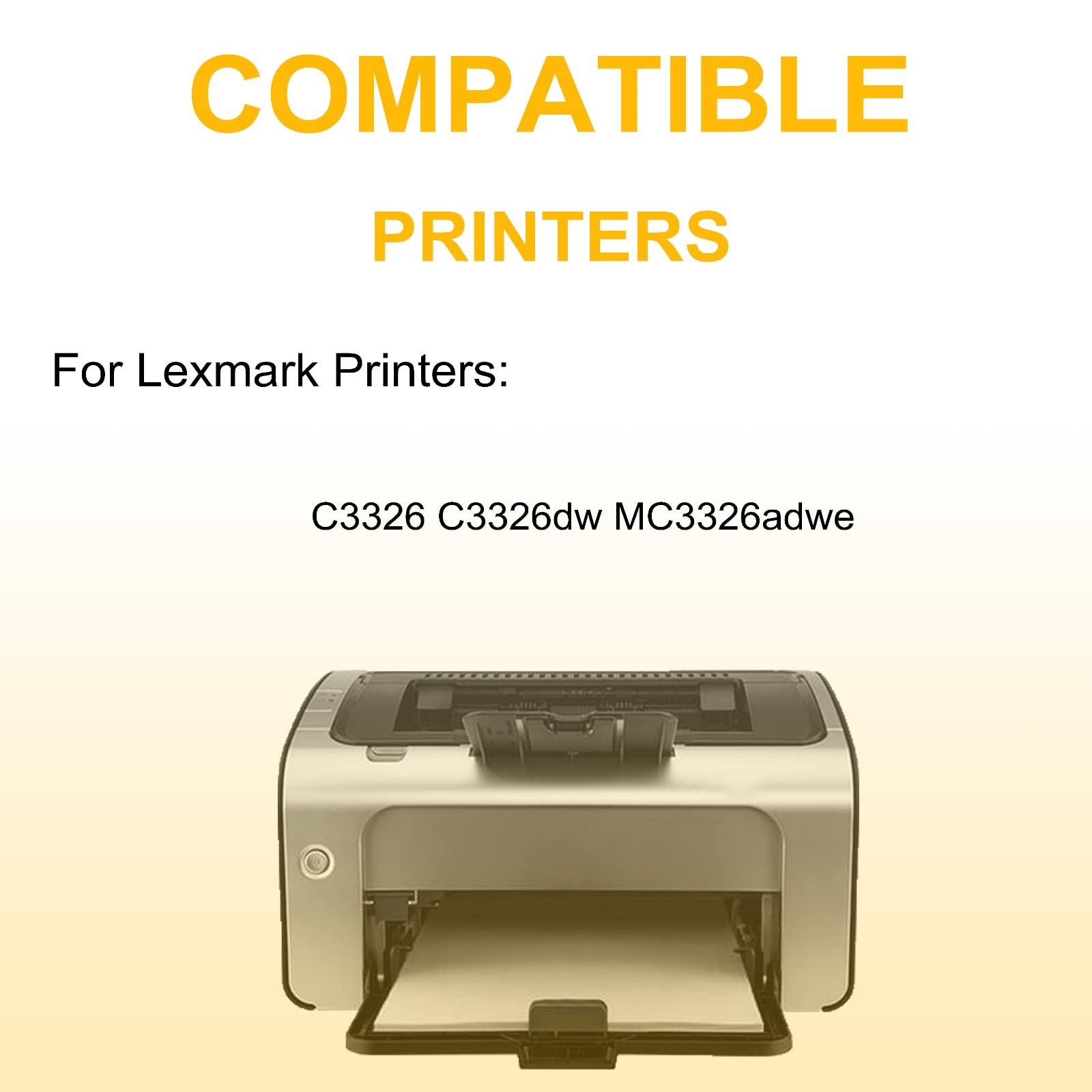 4-Pack High Capacity Compatible Toner Cartridges (BK+C+Y+M) for HP C331HK0/C331HC0/C331HY0/C331HM0 - Replacement for C3326/C3326dw/MC3326adwe Printers - Perfect for Office & Home Laser Printing Needs