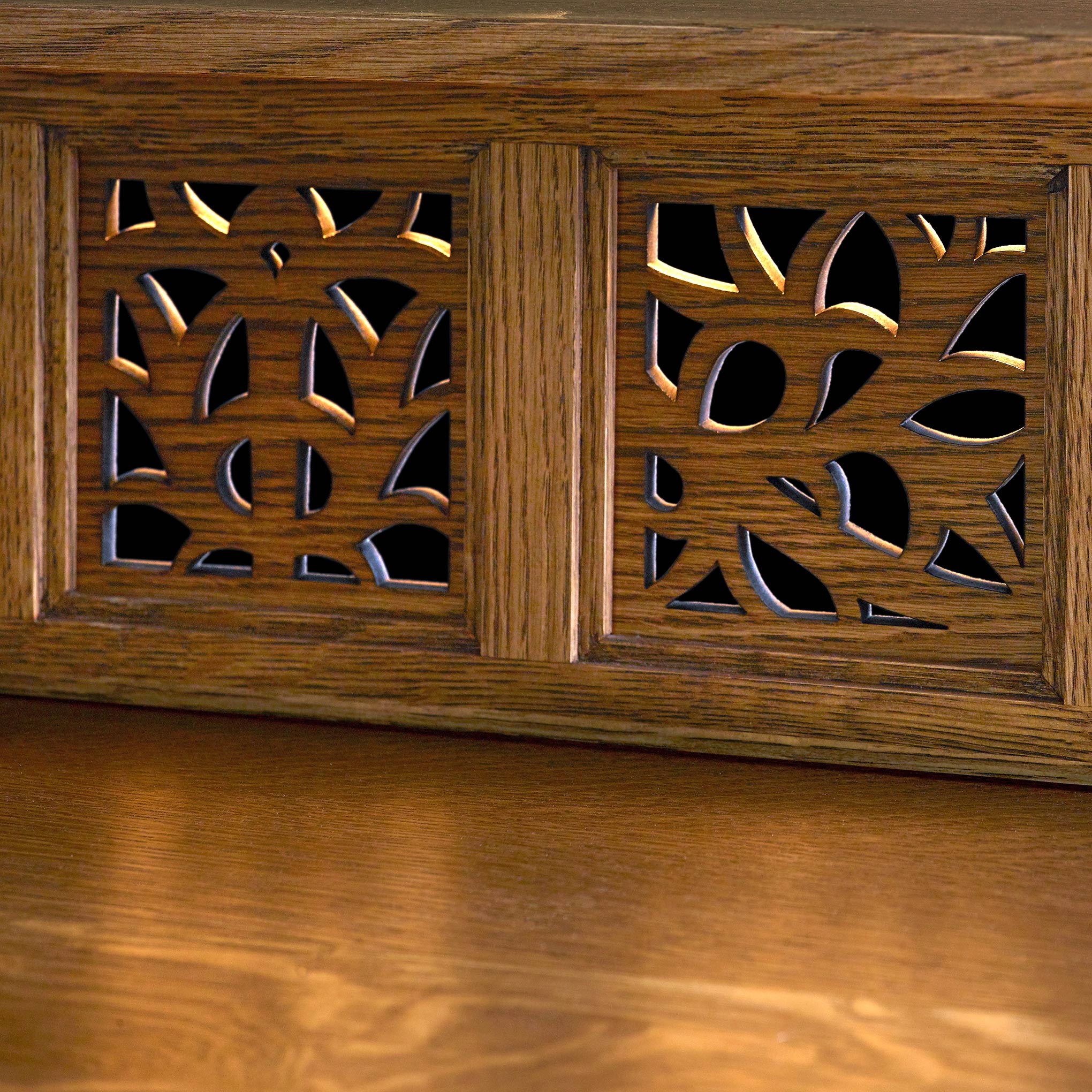 Surrey Hills Server with Gallery - Elegant Display Cabinet for Dining Room & Living Room Storage