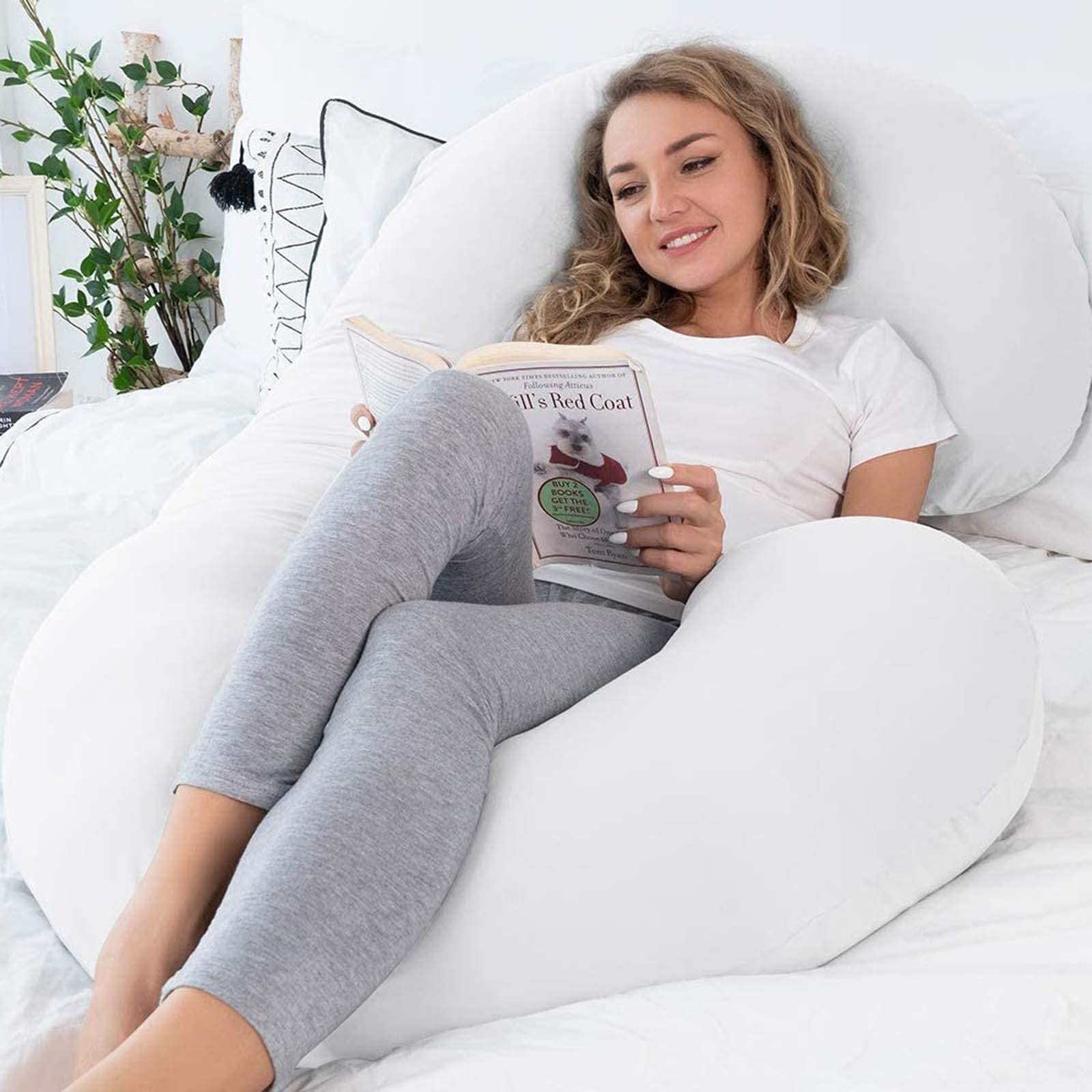 **C-Shaped Pregnancy Pillow for Side Sleepers – 53