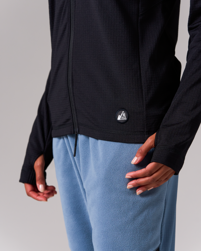 Hybrid Fleece Jacket for Men & Women - Lightweight Warm Winter Coat - Outdoor Hiking, Camping & Casual Wear