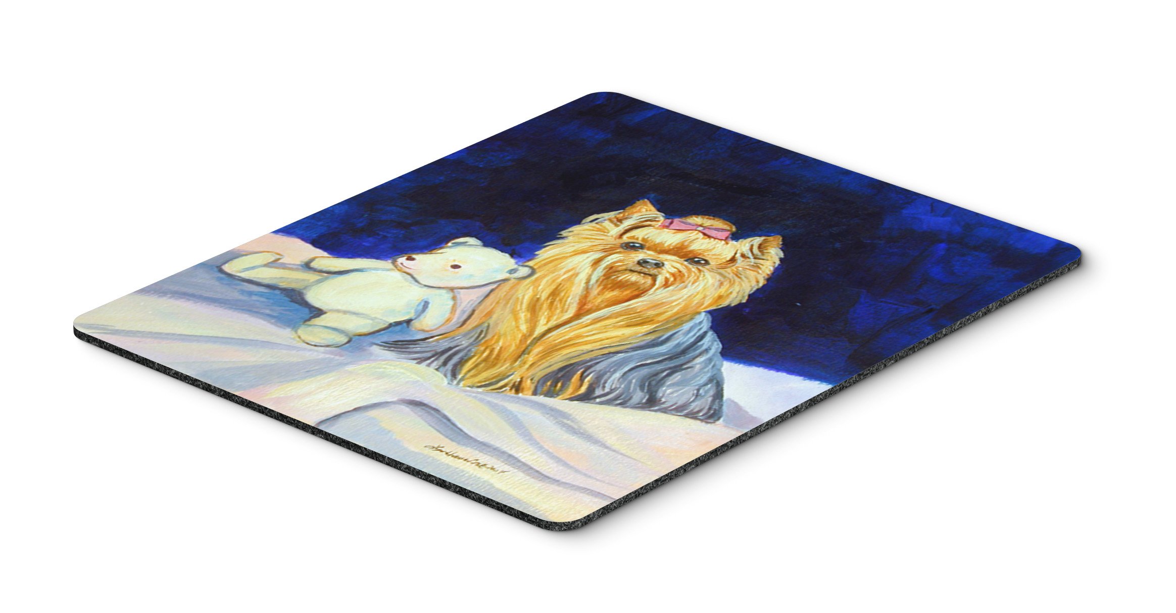 Yorkie Mouse Pad & Hot Pad - Washable Large Mouse Mat for Home Office, Gaming, Working, Computers & Laptops | Durable Trivet for Kitchen & Desk Use