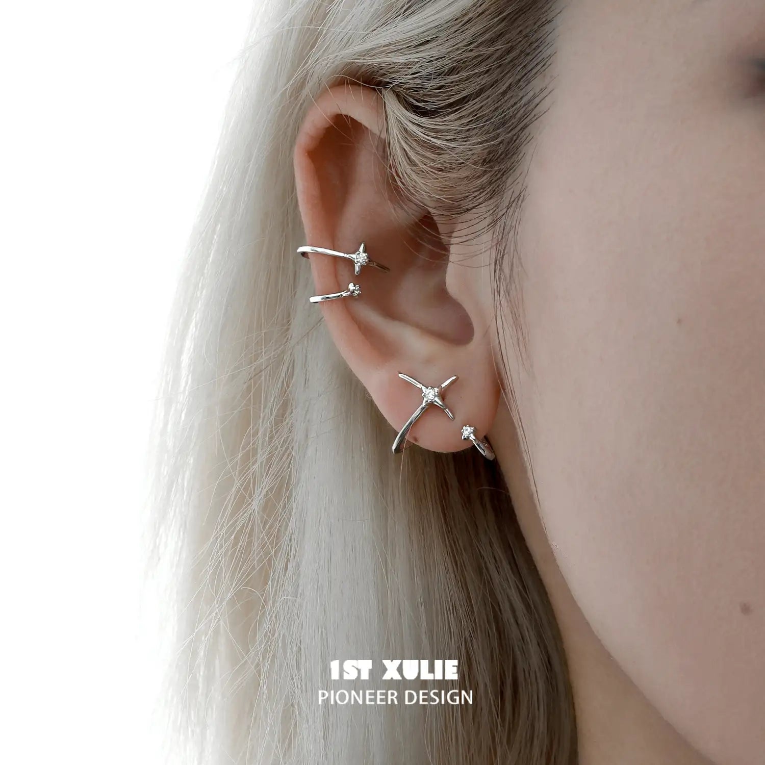 Star Trails S925 Sterling Silver Irregular Planetary Orbit Earrings | Hypoallergenic Fashion Jewelry for Women | Perfect for Parties, Date Nights & Gifts
