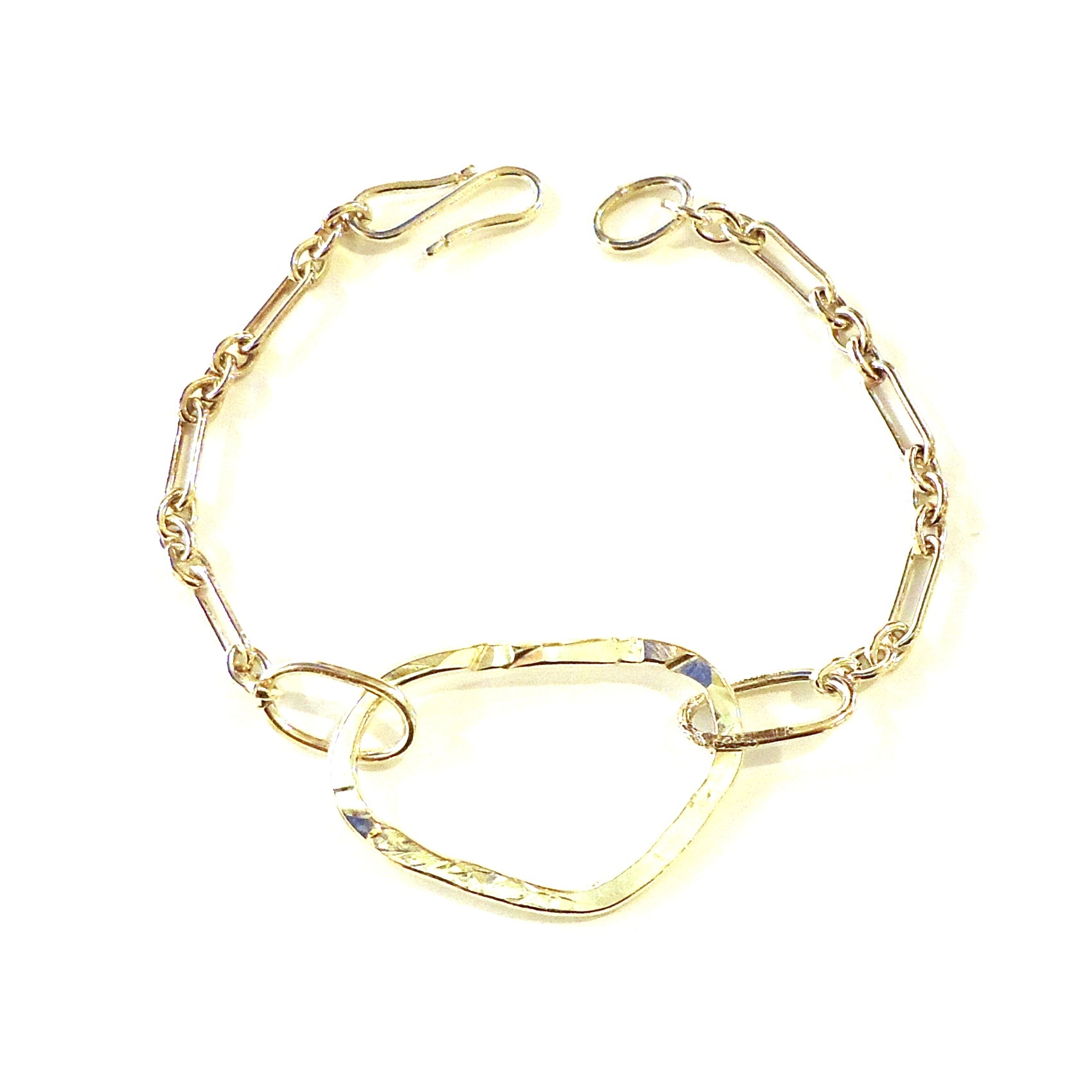 Handmade Hammered Silver Bracelet for Women - Boho Chic Jewelry Gift for Her - Perfect for Casual Wear & Special Occasions