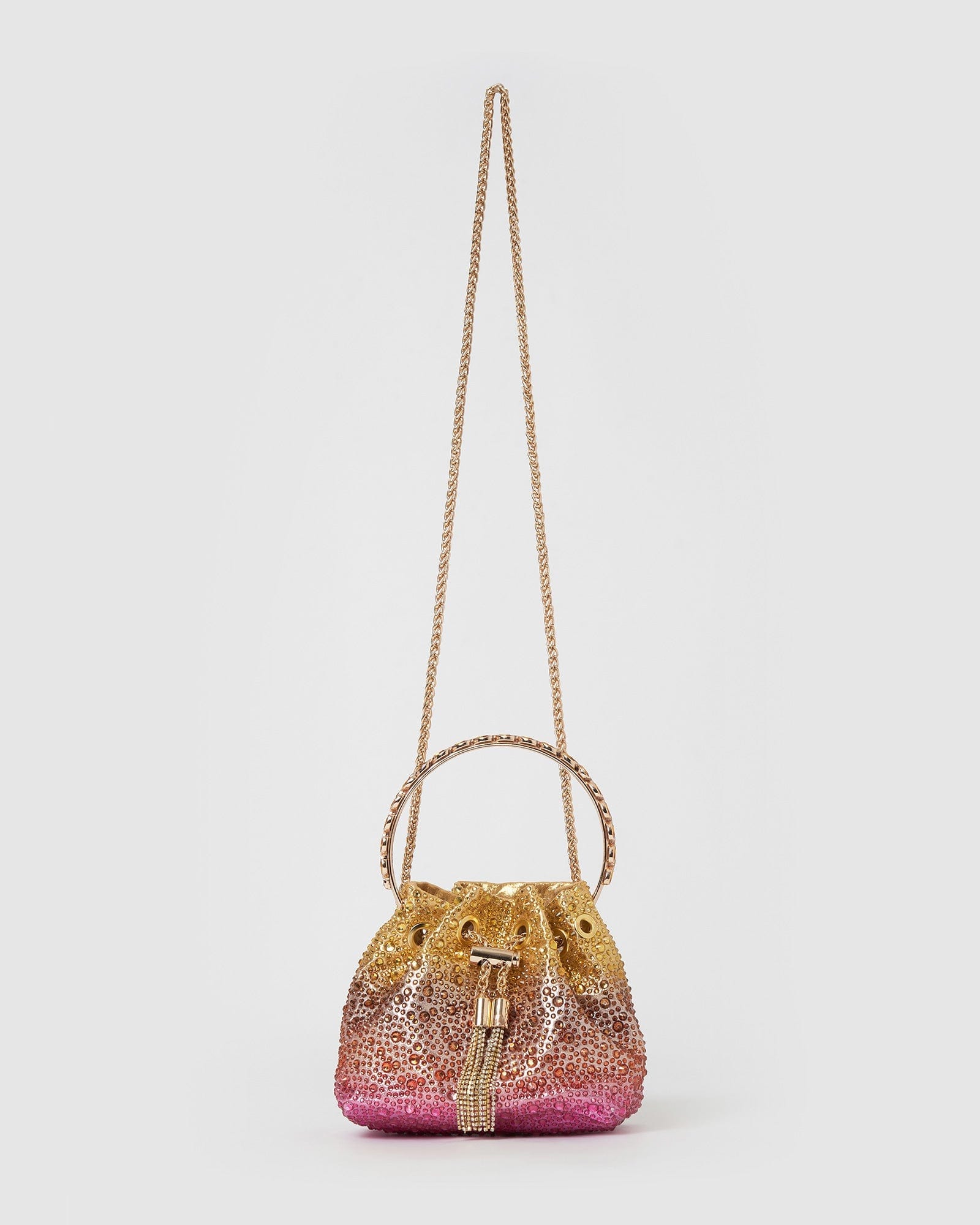 Izoa Crystal Bag Ombre - Elegant Glitter Clutch Purse for Women, Evening Parties, Weddings & Special Occasions