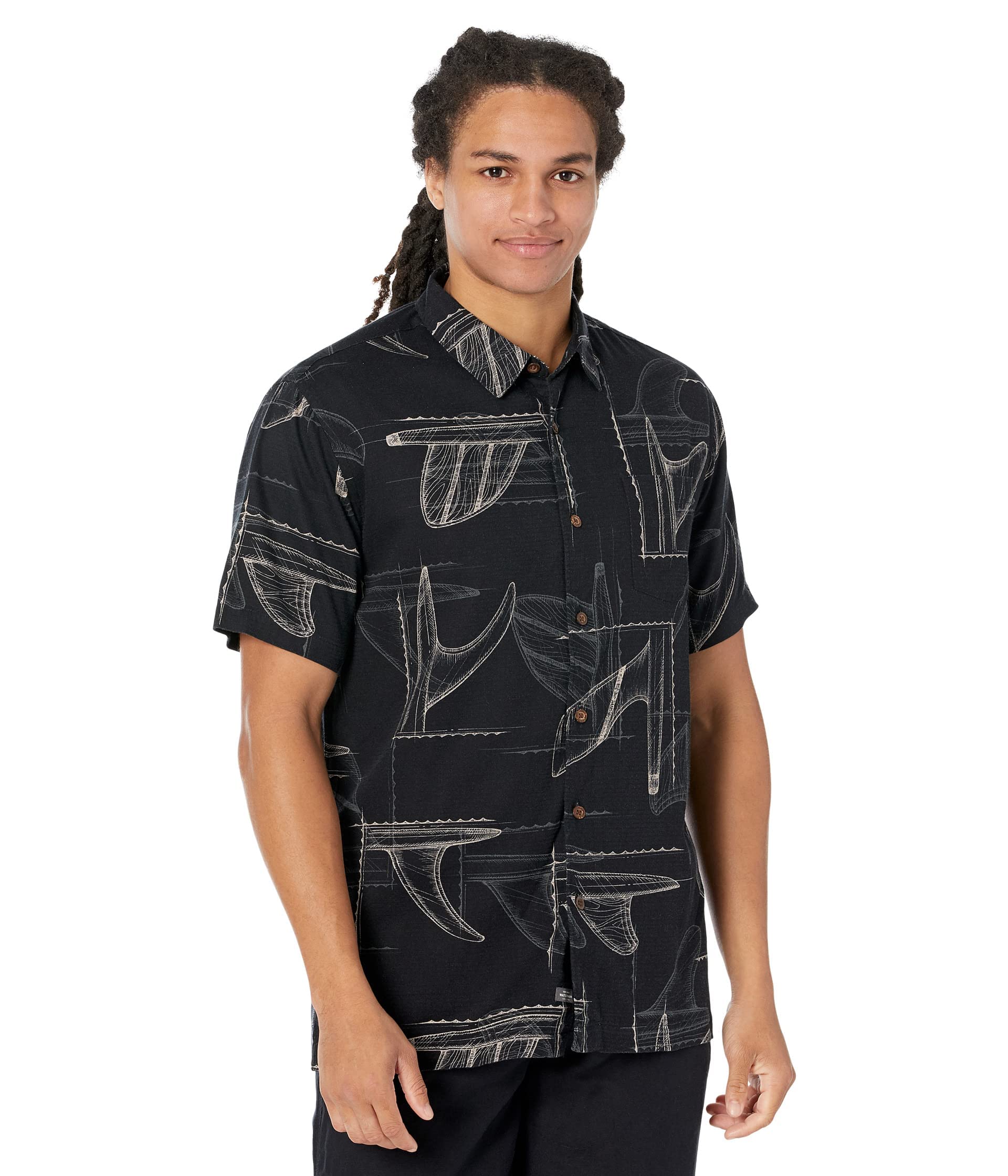 Quiksilver Men's Button Down Shirt for Beach & Casual Wear