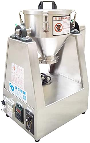 8.5L Lab Dry Powder Mixer - Adjustable Speed 33 RPM Blender for Food, Chemical & Medical Powders - Perfect for Mixing Granules, Pharmaceuticals & Laboratory Use