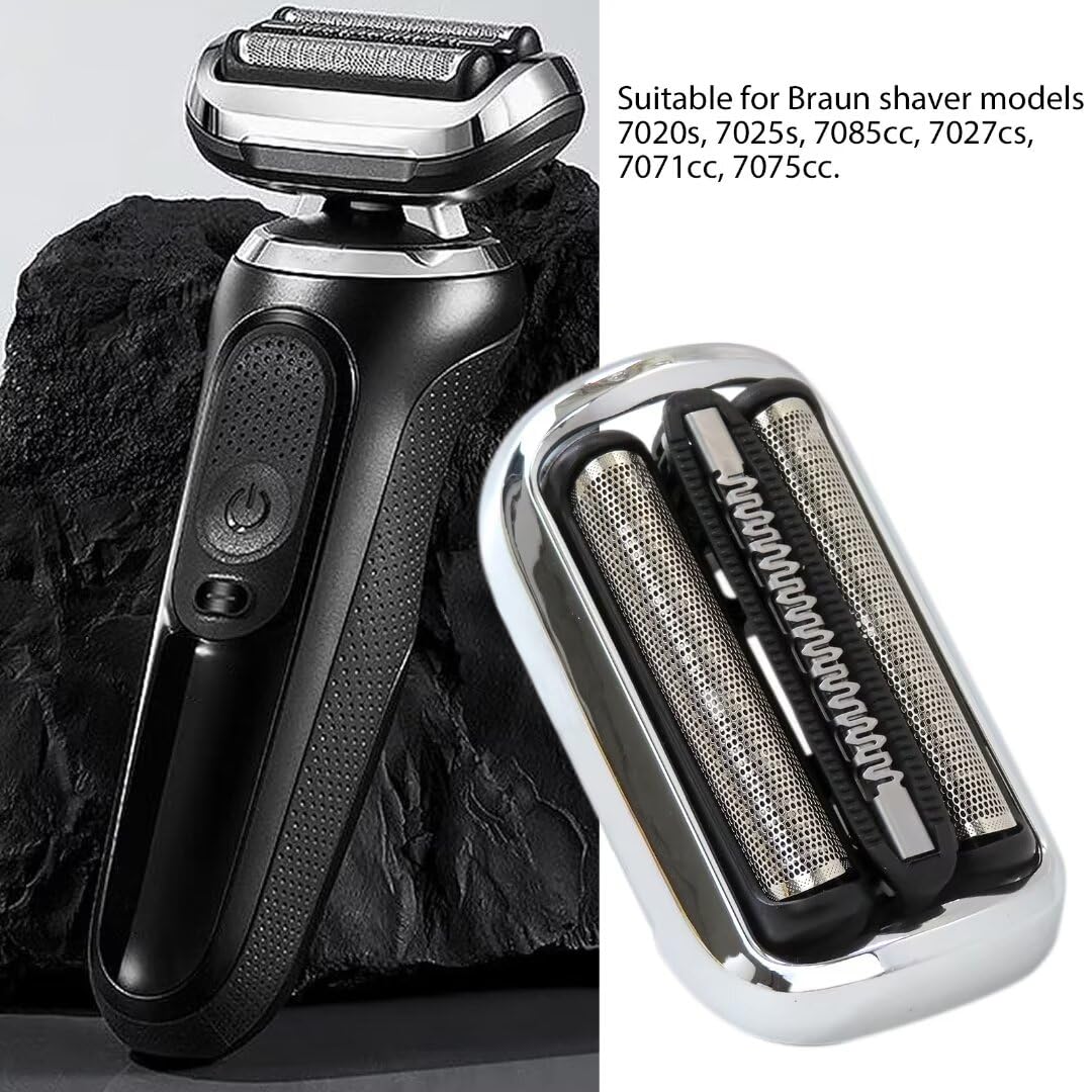2024 Upgraded Braun Series 5/6 Replacement Shaver Head 73S (Compatible with 7020s, 7025s, 7085cc, 7027cs Models) - Precision Electric Razor Blades for Smooth Shaving at Home, Travel & Daily Grooming