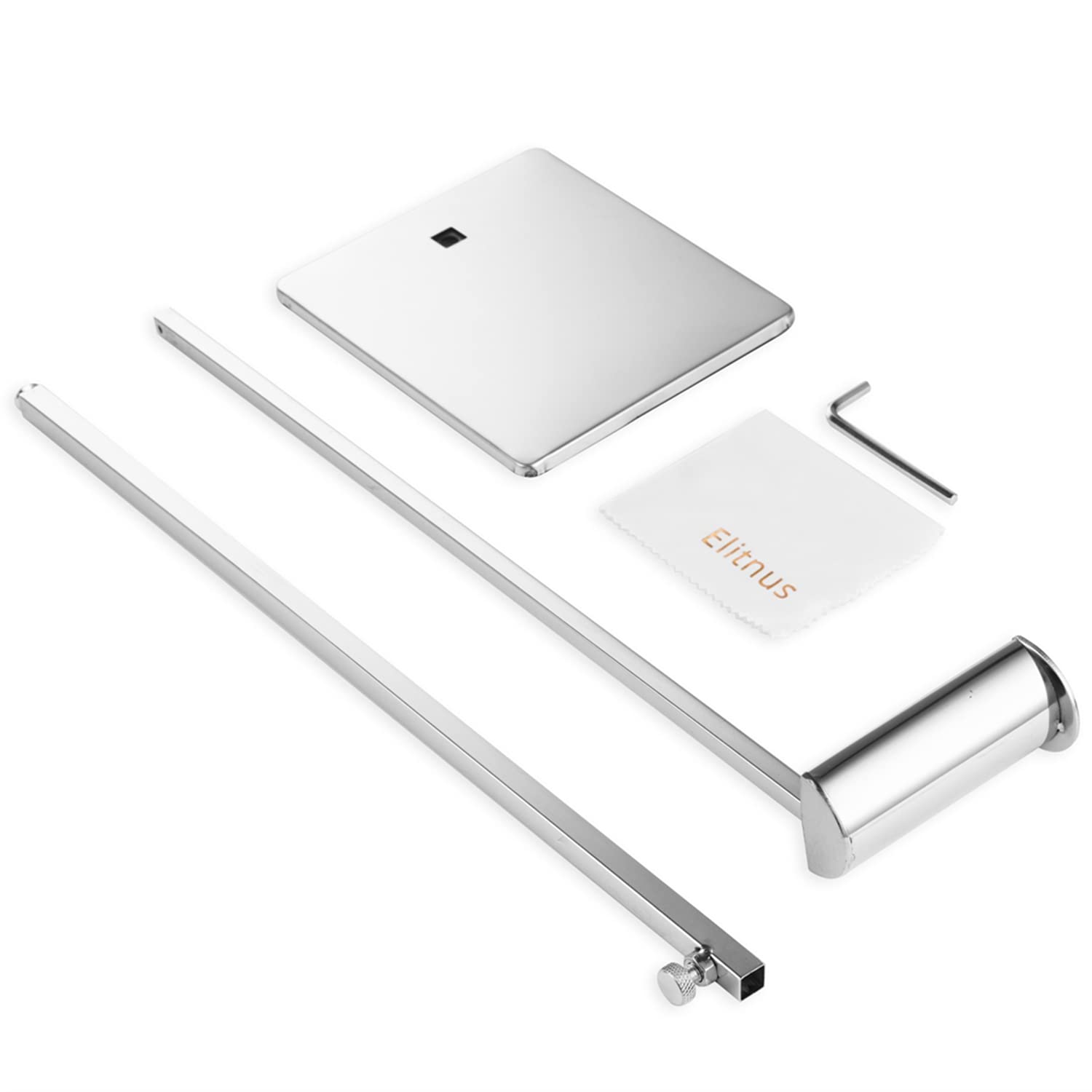 Chrome Purse Display Stands - Set of 2 Adjustable Height Handbag Holders - Polished Silver Metal Bag Stand for Boutique Store - Single Hook Hanging Display - Perfect for Retail Shops, Fashion Boutiques and Trade Shows