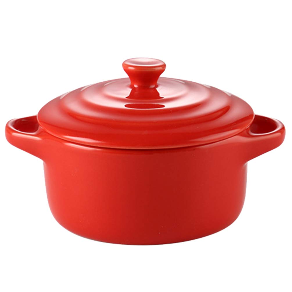 NUOBESTY 1pc Ceramic Soup Bowl with Lid - French Onion Soup Crock, Japanese Ramen Bowl, Steaming Cup for Cooking, Dessert & Vegetables - Perfect for Home Kitchen, Restaurants & Meal Prep
