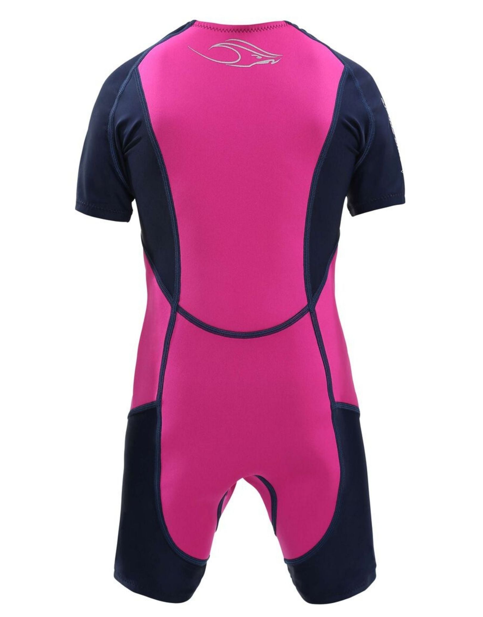 Stingray HP Short Sleeve Kids Wetsuit for Swimming & Surfing - Pink Rash Guard for Girls & Boys - Perfect for Beach, Pool & Water Sports Activities