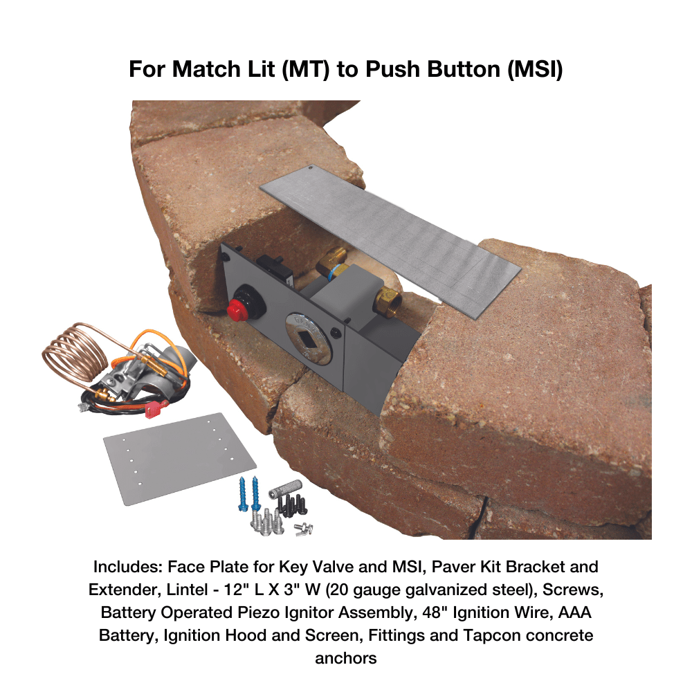 Fire Pit Control Panel Kit - Gas Valve & Ignition System for Outdoor Fire Pits - Perfect for Backyard, Patio, and Camping Fire Pits