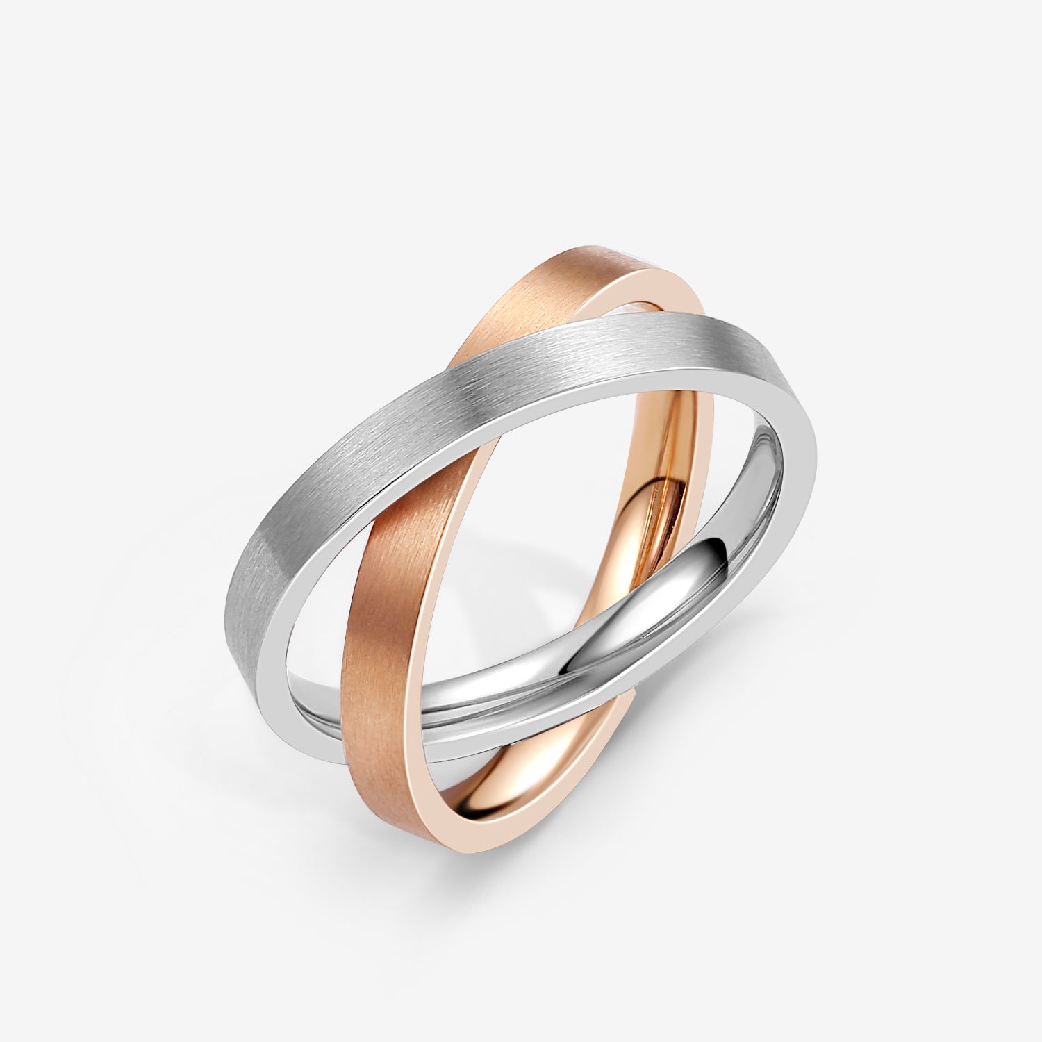 3mm Flat Plain Matte Finish Two Tone Men's Wedding Band - Comfort Fit Tungsten Carbide Ring for Him & Her - Perfect for Anniversaries, Engagements and Everyday Wear