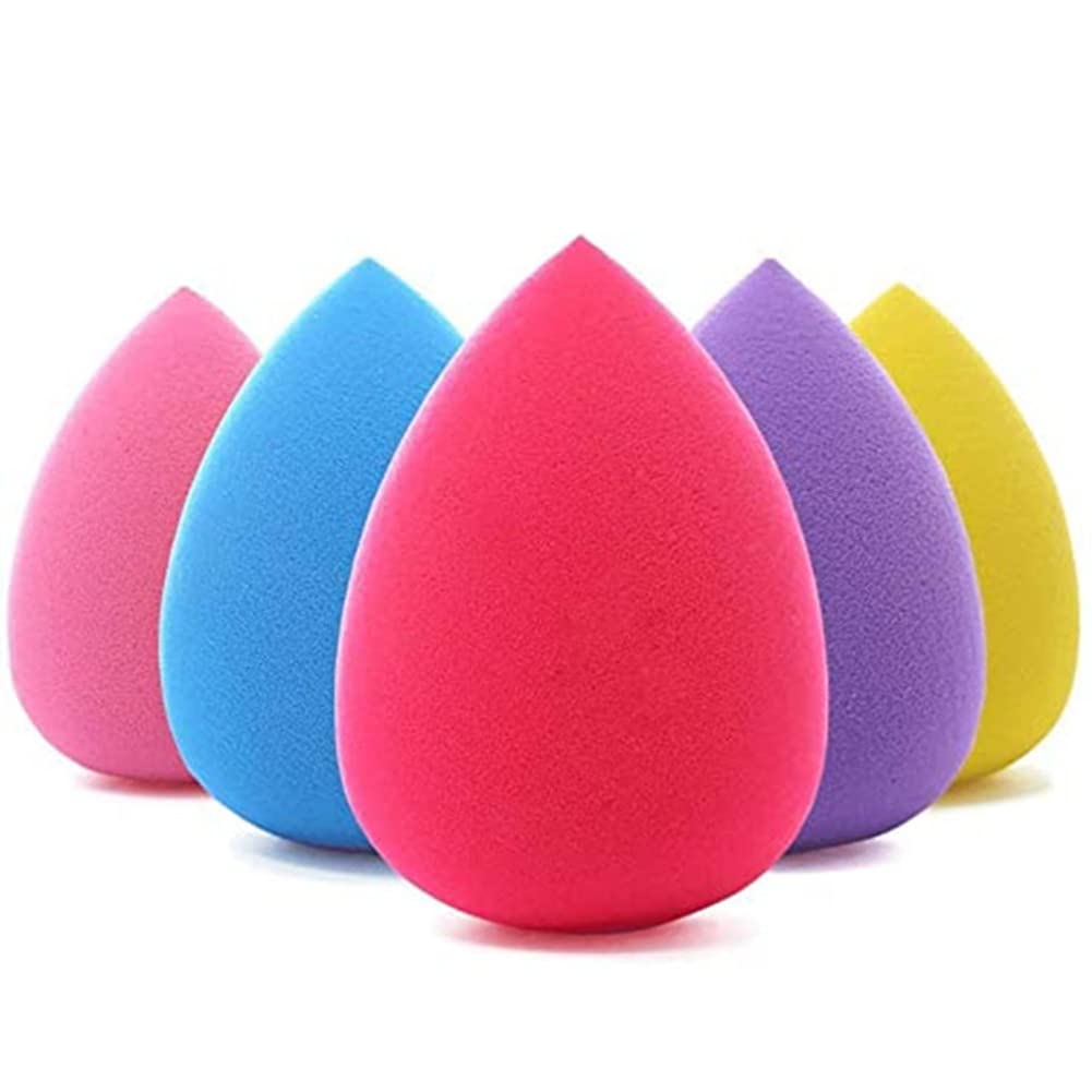 5pcs Makeup Egg Sponge Blenders - Flawless Liquid Cream & Powder Foundation Applicator, Beauty Blending Tool for Seamless Makeup Application | Perfect for Daily Use, Travel & Professional Makeup Artists