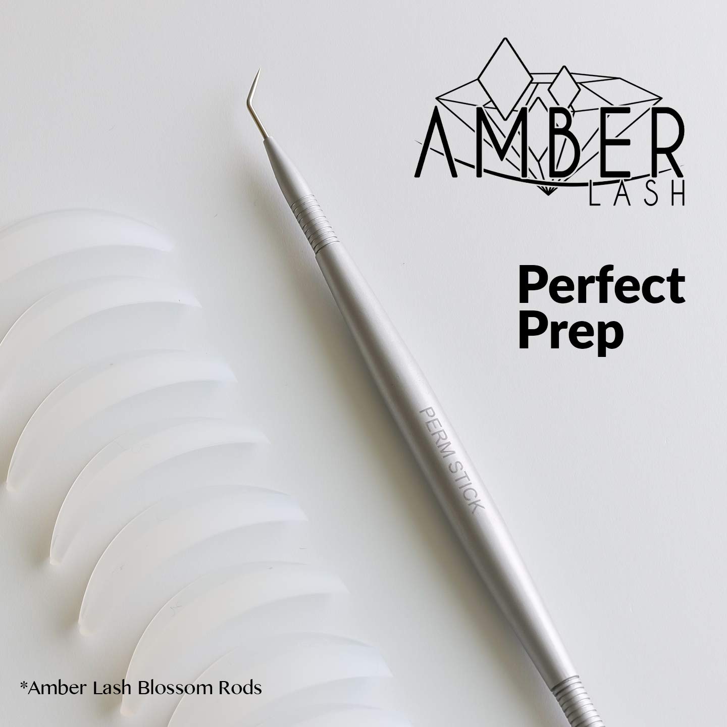 AmberLash Professional Steel Eyelash Perm Stick - High Quality Lash Lift Tweezers for Salon & Home Use | Perfect for Eyelash Extensions, Perming & Lifting