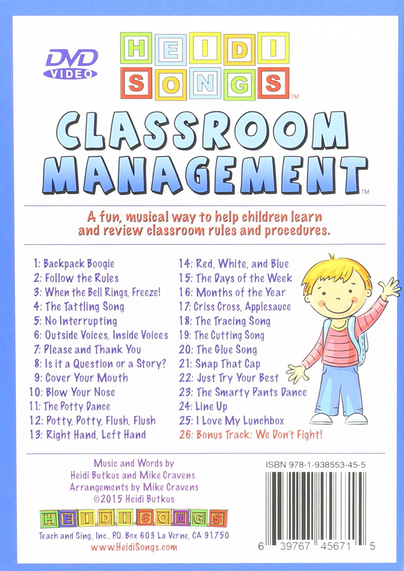 Classroom Management Music DVD - Calming & Focus Tunes for Students - Perfect for Transitions, Group Work & Quiet Time Activities
