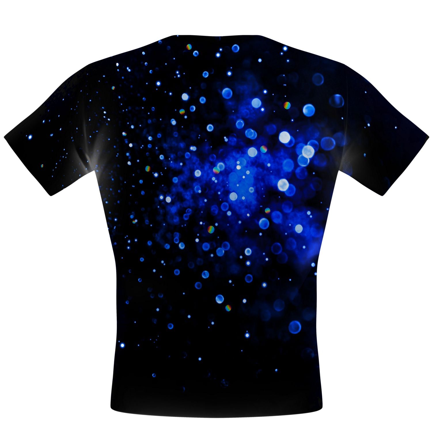 Sparkle Burst Blue Performance Shirt - Moisture Wicking Athletic Top for Running & Workouts - Gym, Yoga & Outdoor Sports Apparel
