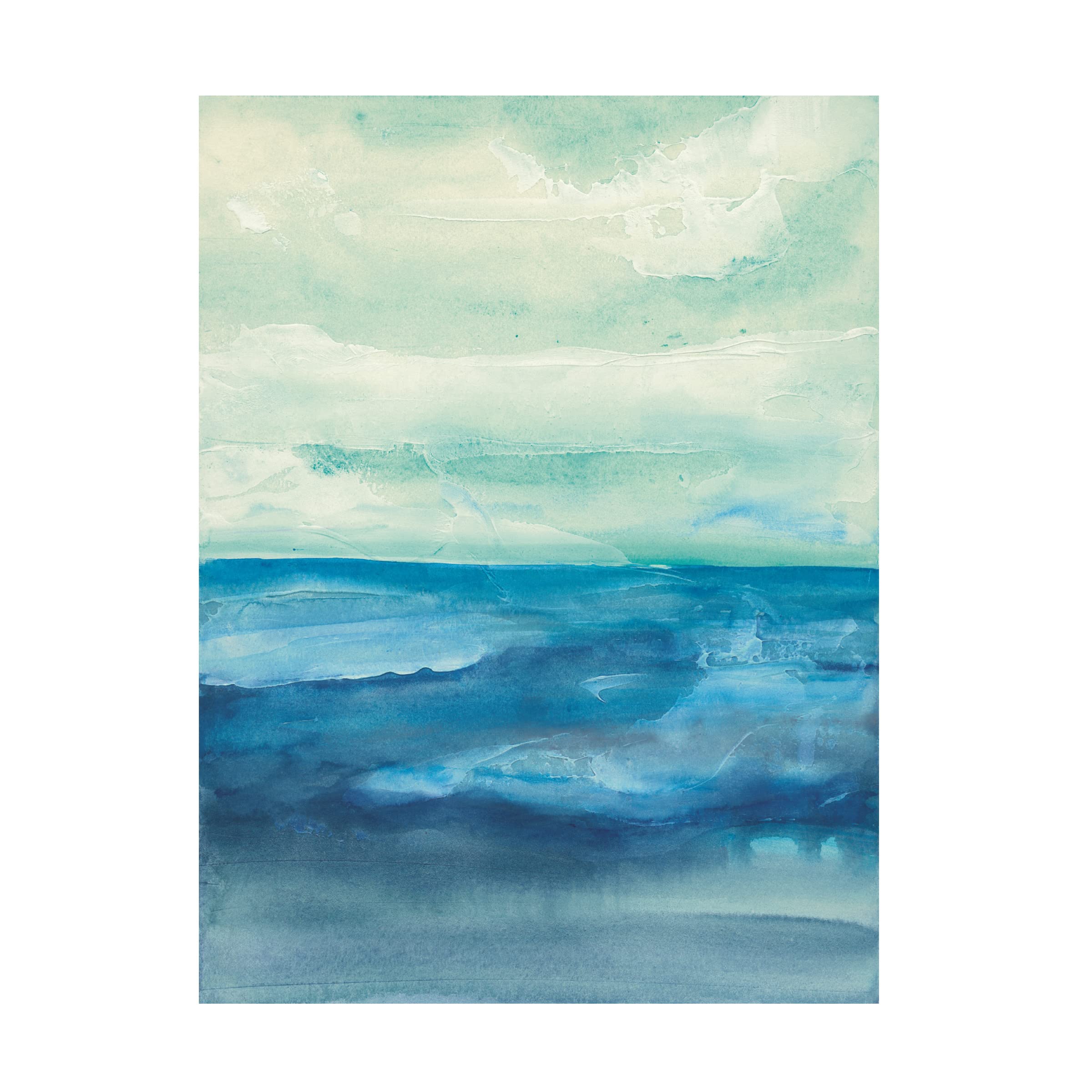 Trademark Fine Art 'Shallow Water' Canvas Wall Art by Chris Paschke - Coastal Beach Decor for Living Room, Bedroom & Office