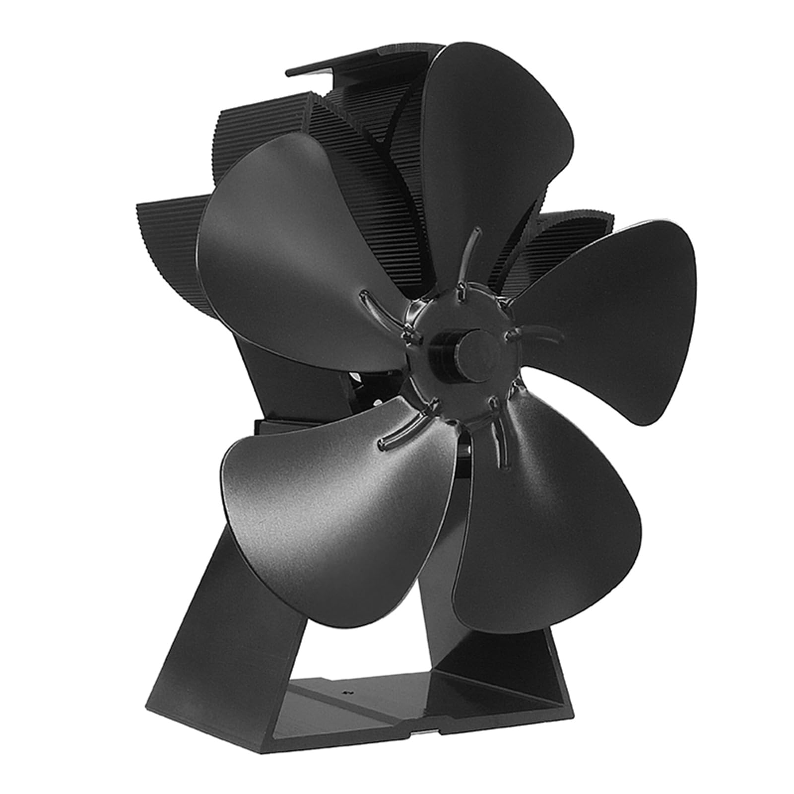 MEELYHOME 5-Blade Heat Powered Stove Fan - Quiet & Efficient Wood Burning Stove Fan for Even Heat Distribution | Eco-Friendly, No Electricity Needed | Perfect for Cabins, Greenhouses & Home Heating
