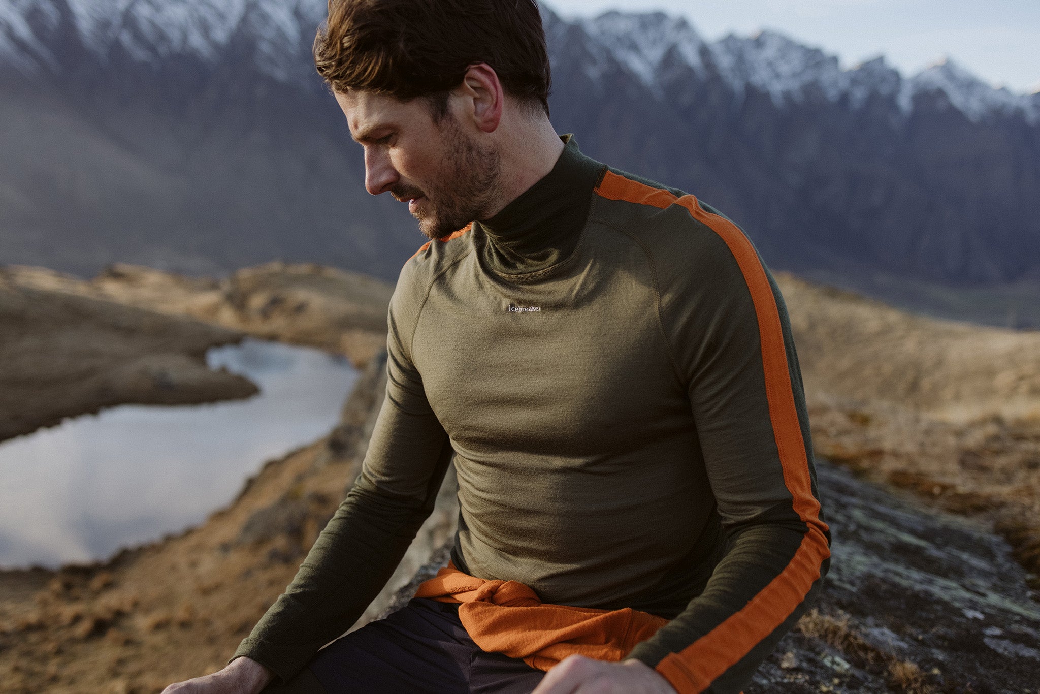 200 Sonebula Men's Long Sleeve Crewneck Base Layer Top - Thermal Underwear for Cold Weather, Hiking & Outdoor Activities