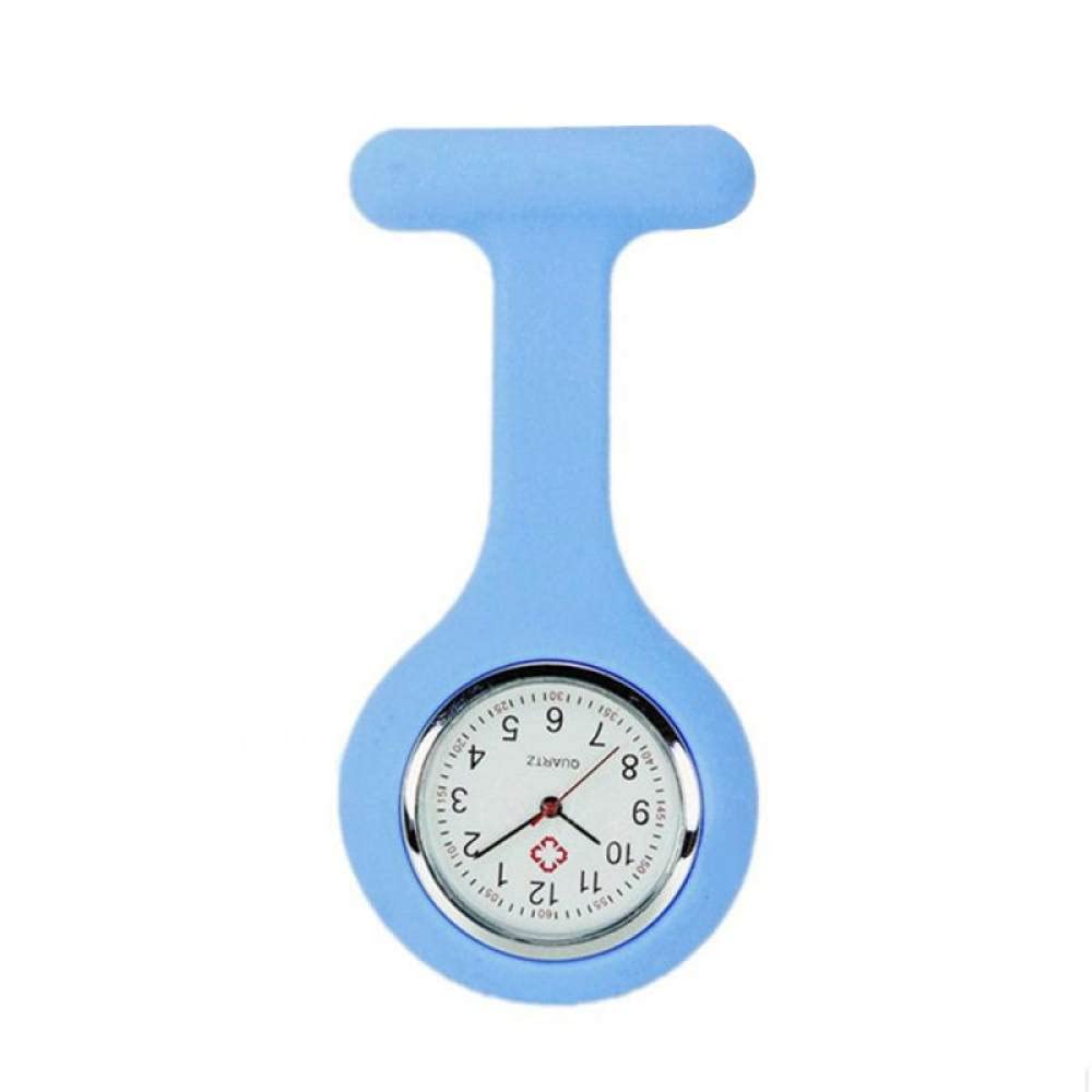 Professional Silicone Nurse Watch - Waterproof Medical Pocket Watch with Pin & Hanging Chain - Quartz Movement for Nurses, Doctors & Healthcare Workers - Perfect for Hospital Shifts, Clinical Duties & Medical Training