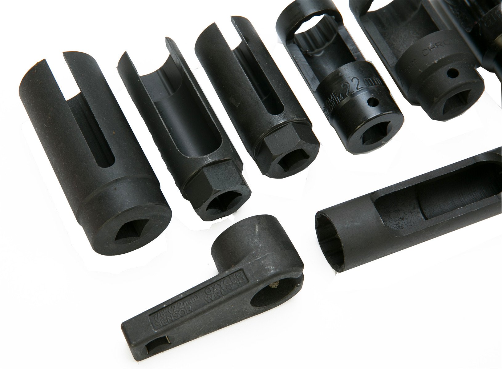 8MILELAKE 10-Piece Oxygen Sensor Socket Set - Professional Oil Pressure Sending Unit Removal Tool Kit for Automotive Repair (Ideal for Mechanics & DIY Car Maintenance)