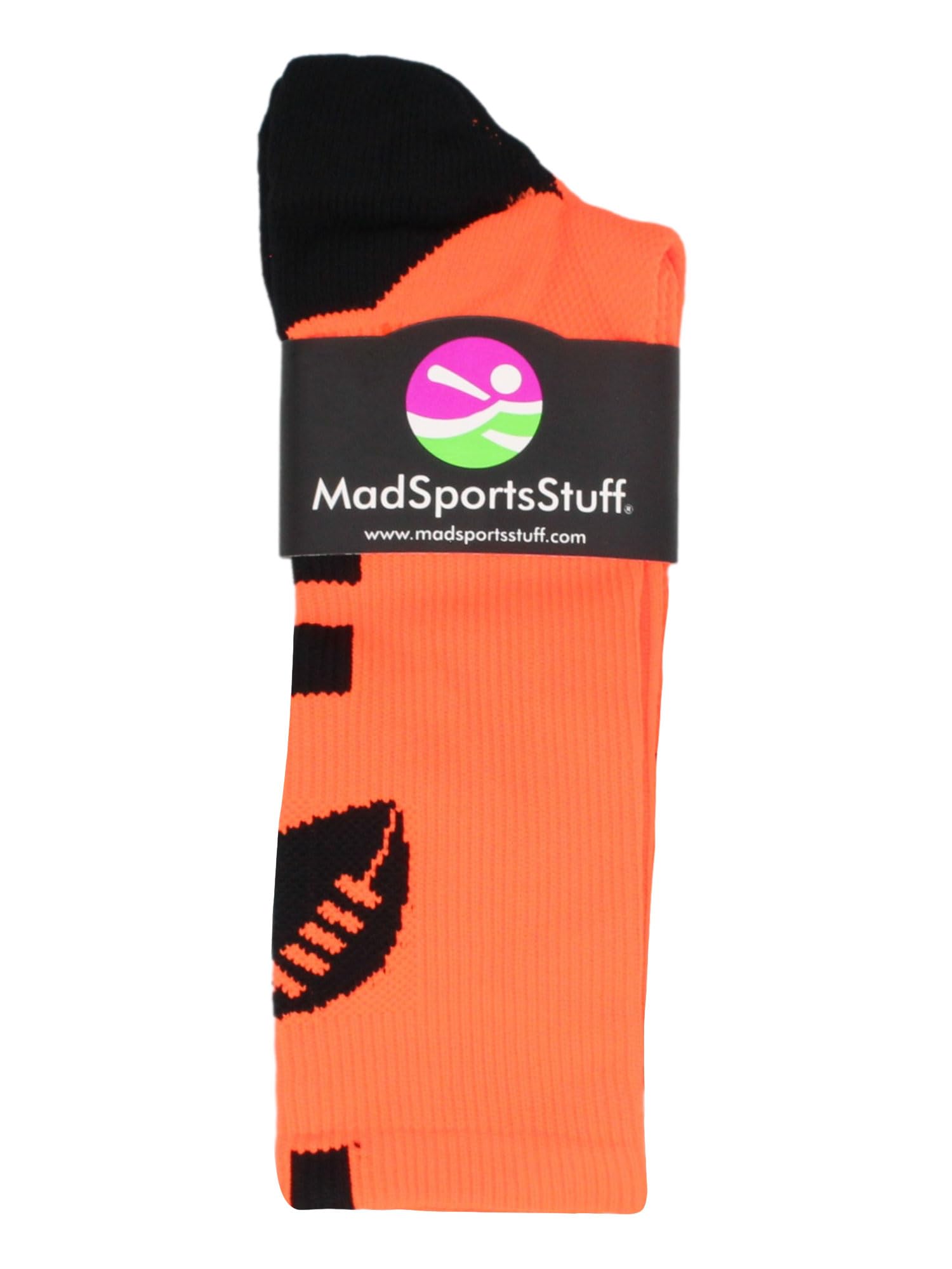 MadSportsStuff Youth Football Socks for Boys & Men - Breathable Athletic Crew Socks - Perfect for Football Games, Training & Sports Gifts