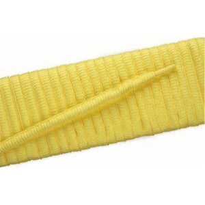 Yellow Oval Athletic Shoelaces - 2 Pair Pack for Running, Basketball & Casual Shoes | Durable & Non-Slip Performance Laces