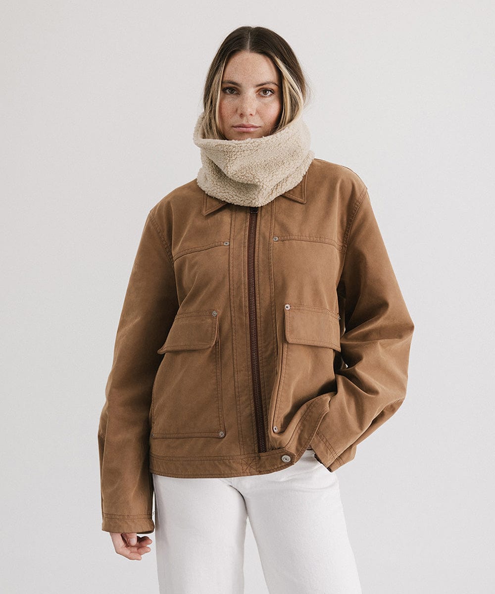 Quinn Sherpa Snood - Cozy Winter Scarf for Women & Men, Fleece-Lined Neck Warmer - Perfect for Outdoor Activities, Skiing, Hiking & Cold Weather