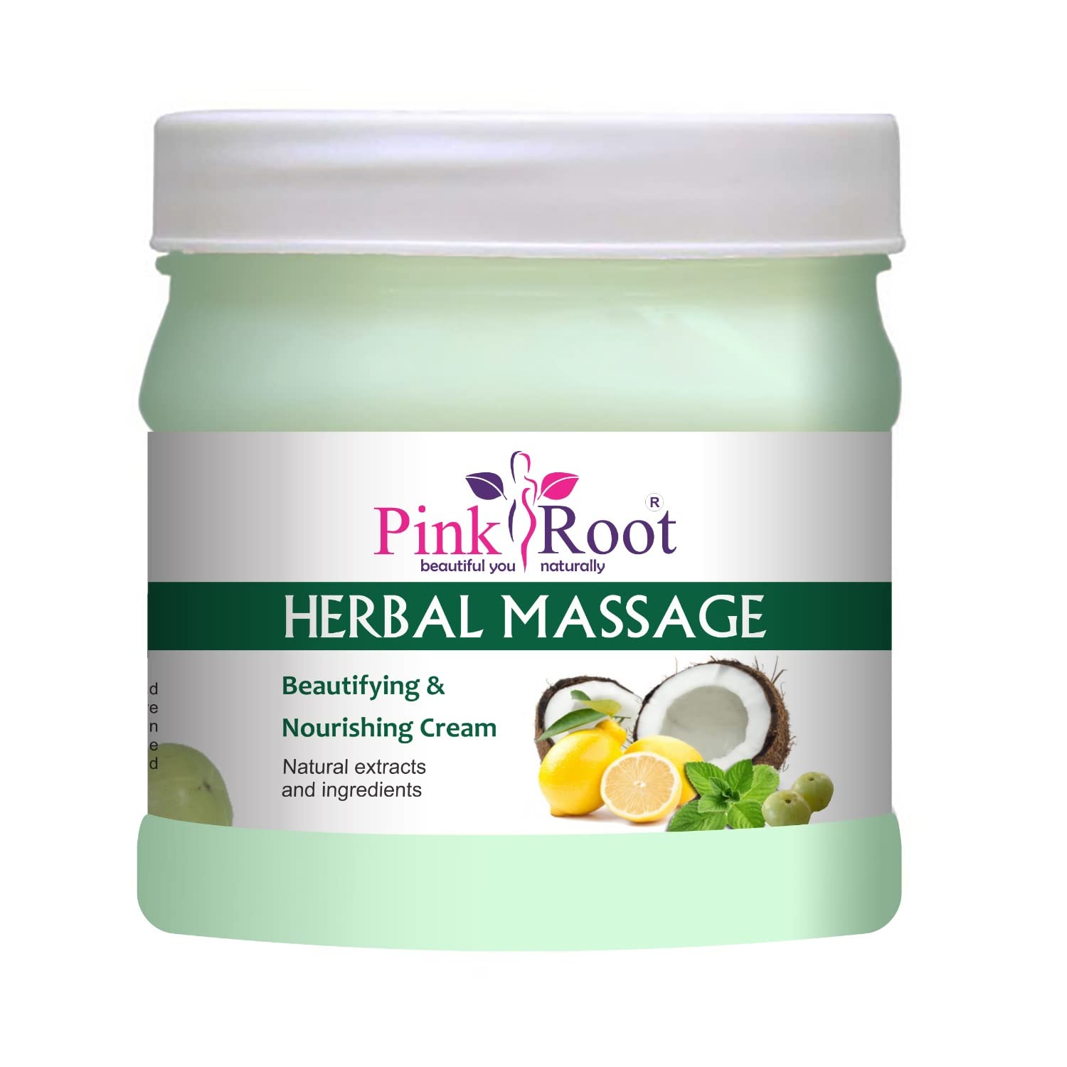Organic Pink Root Fruit Mask 500g with Herbal Massage Cream 500g - Natural Skincare Set for Glowing Face & Body - Perfect for Spa Day, Home Relaxation & Self-Care Routine