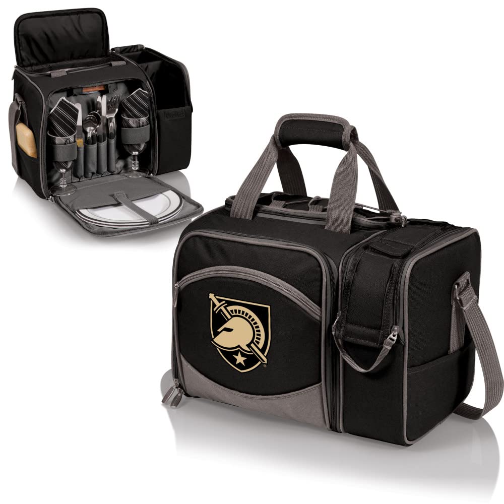 Picnic TIME NCAA Malibu Insulated Cooler Tote with Picnic Set - Portable Outdoor Picnic Basket for Beach, Camping & Tailgating - College Team Logo Design