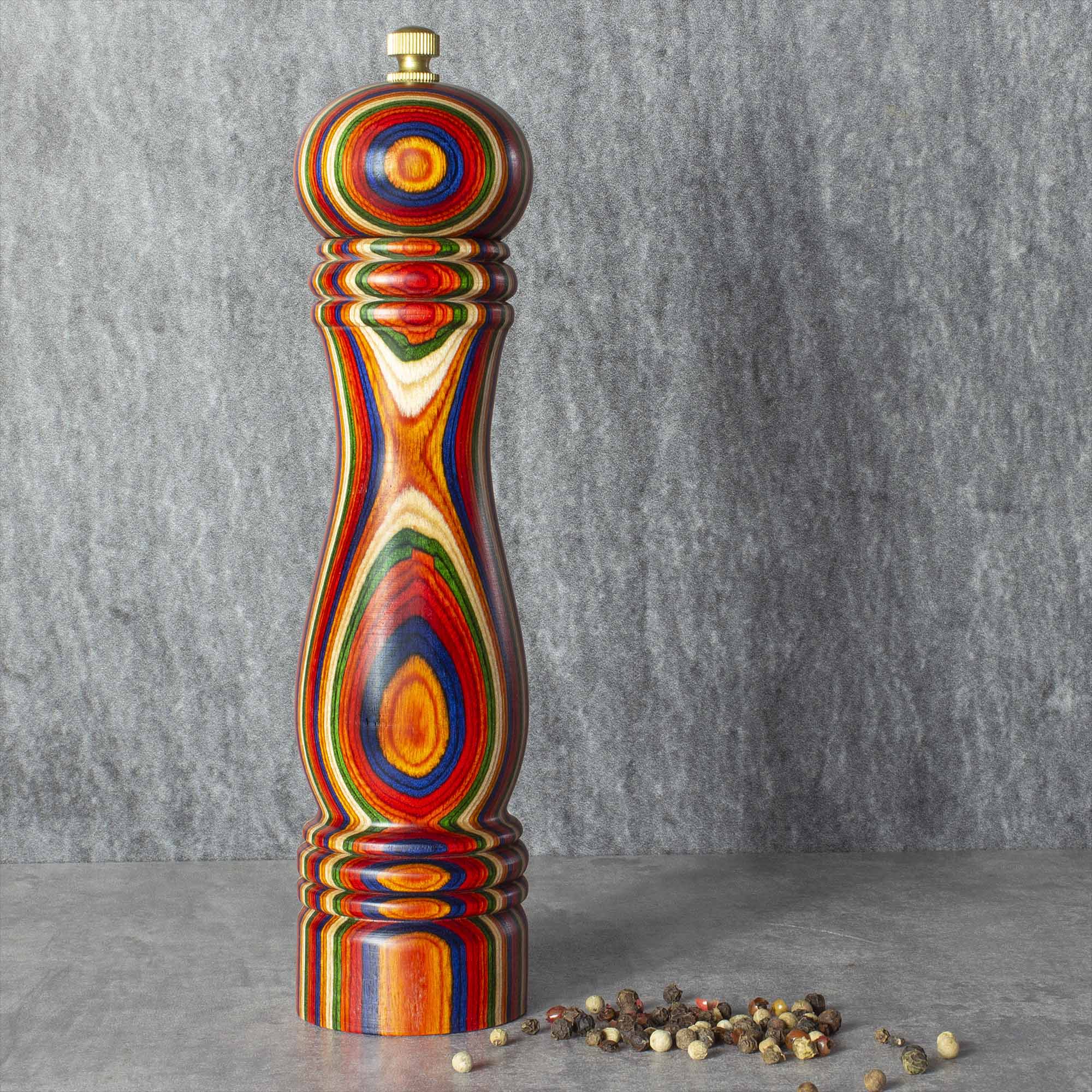 Baltique® Marrakesh Collection Premium Pepper Grinder - Adjustable Coarseness, Ceramic Mechanism - Perfect for Kitchen, Dining Table & Gourmet Cooking