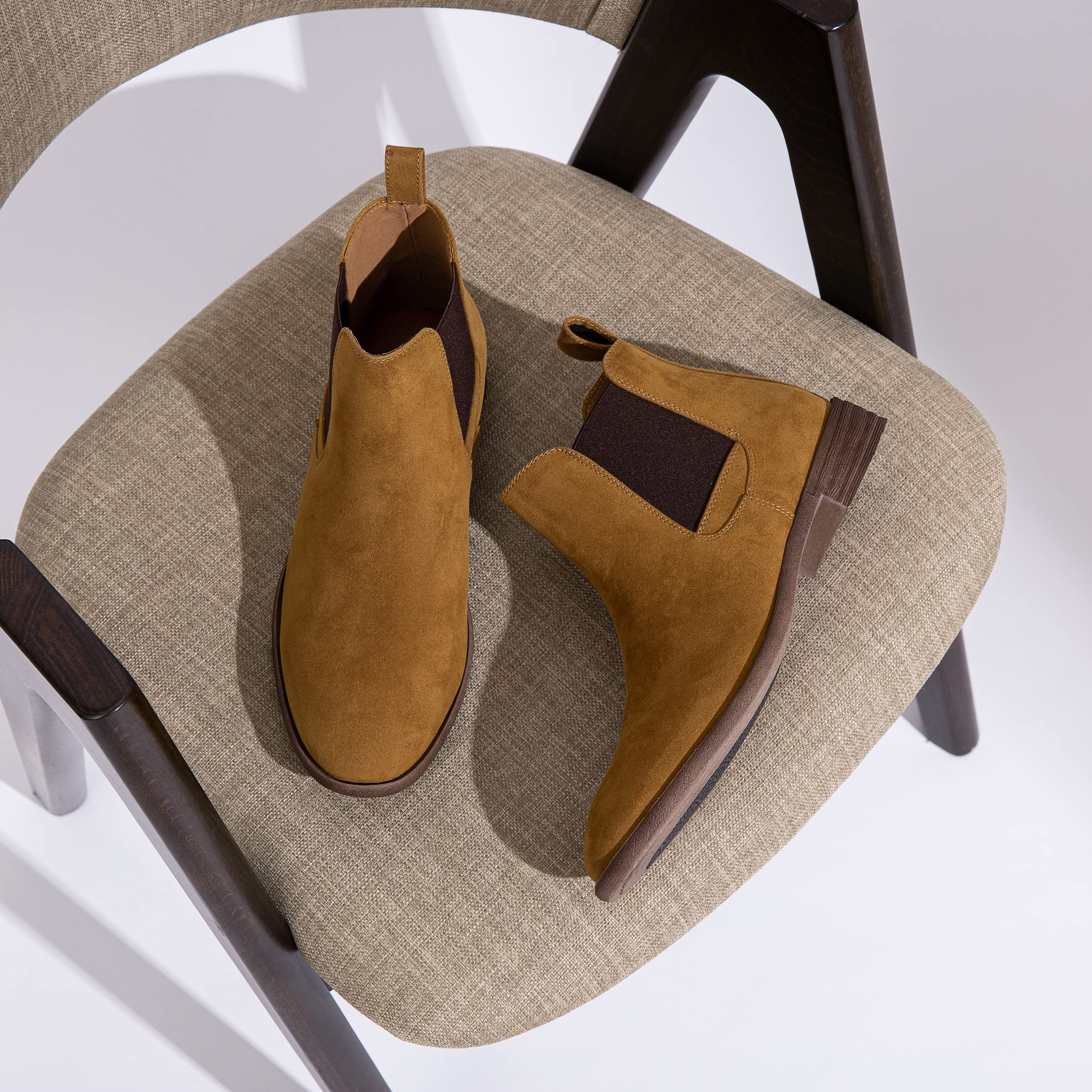 Jousen Men's Chelsea Boots - Waterproof Leather Ankle Boots for Men | Stylish Casual & Dress Boots for Work, Outdoor & Everyday Wear