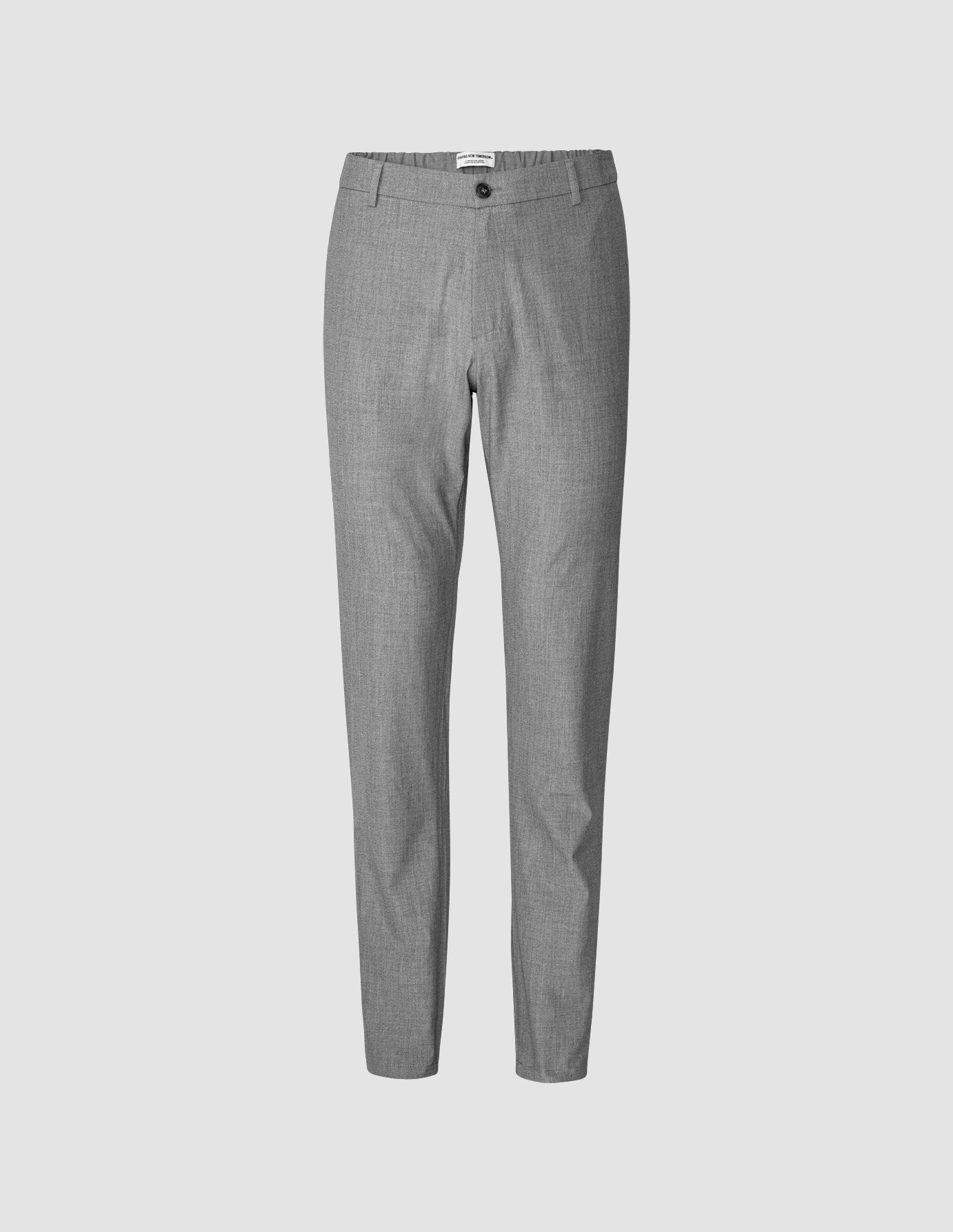 Tech Linen Elastic Pants for Women - Comfortable Stretch Trousers in Charcoal Gray | Perfect for Work, Travel & Casual Wear
