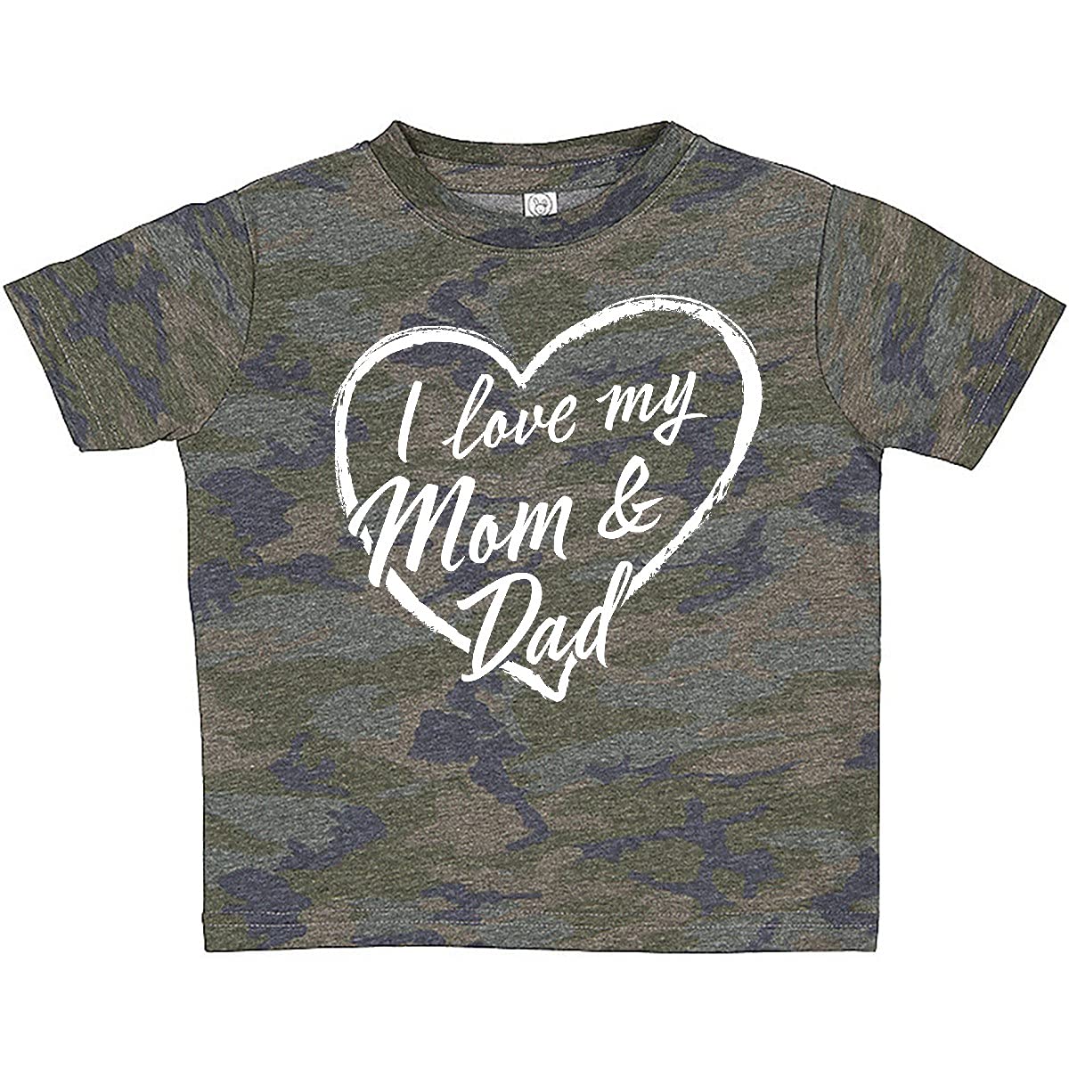 I Love My Mom and Dad White Chalk Heart Baby T-Shirt - Cute Family Outfit for Toddlers & Infants | Perfect for Family Photos, Holidays & Special Occasions