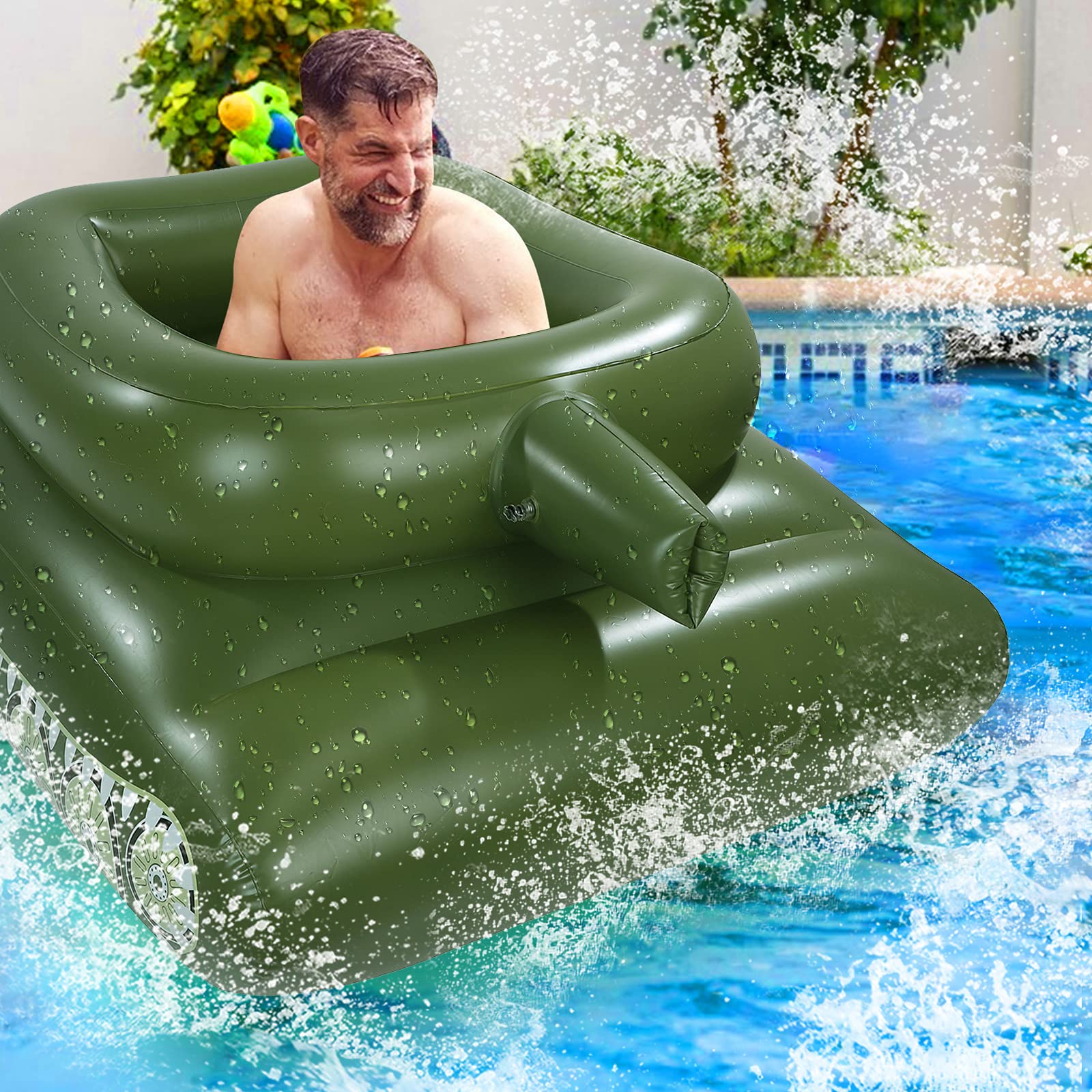 Best Inflatable Swimming Pool Toys with Squirt Gun - Fun Water Accessories for Kids, Teens & Adults - Giant Floating Pool Floats for Lakes, Beaches & Backyard Pools - Perfect Summer Water Toys for Parties, Family Gatherings & Outdoor Activities