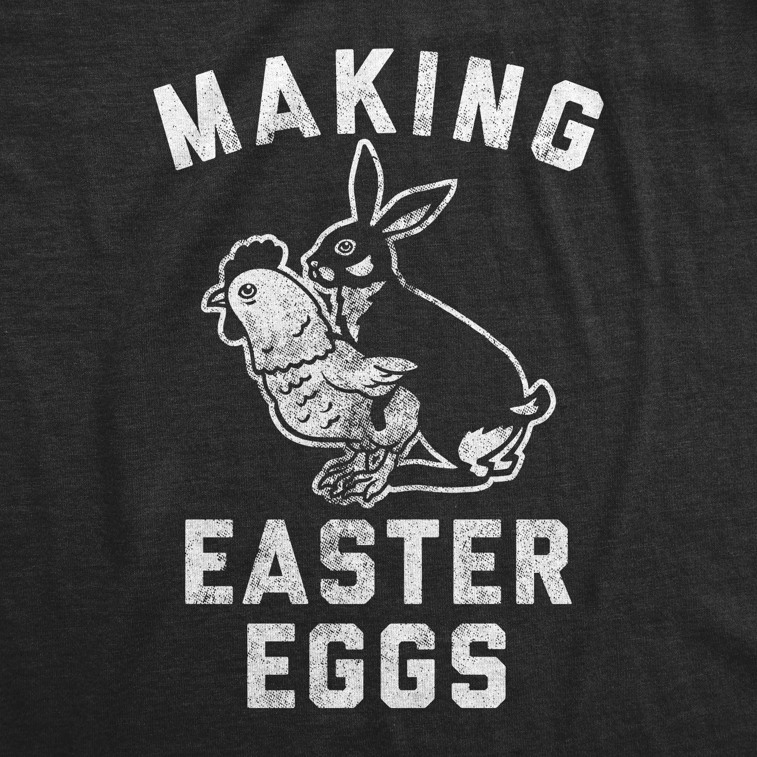 Funny Easter Bunny Saying T-Shirt for Men - Offensive Novelty Tee with Egg Design - Perfect for Easter Gifts, Parties & Prank Costumes