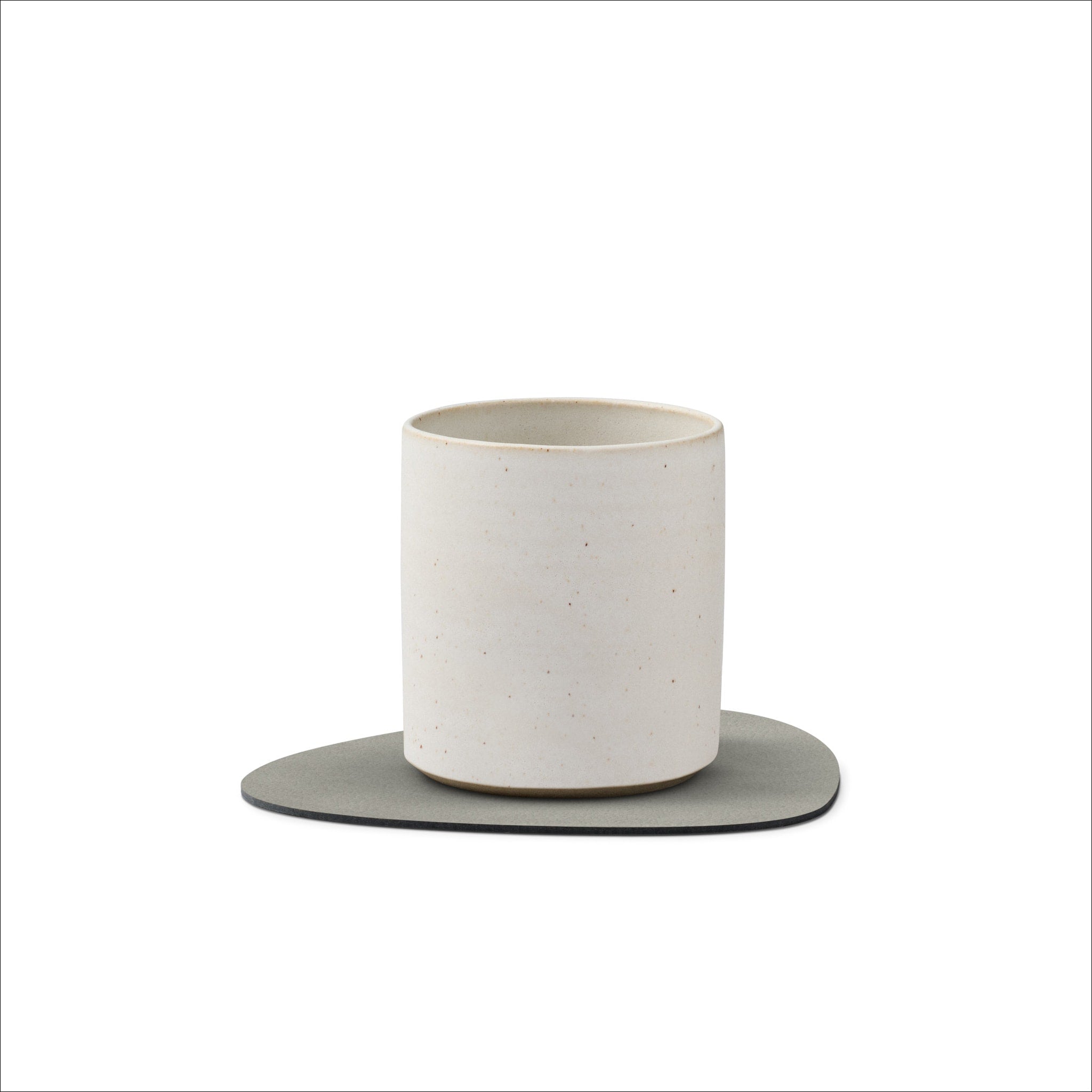 LIND DNA Nupo Curve Coaster Set - Non-Slip, Durable Light Grey Drink Coasters for Coffee Tables, Bars & Home Decor - Perfect for Protecting Furniture from Water Rings & Stains
