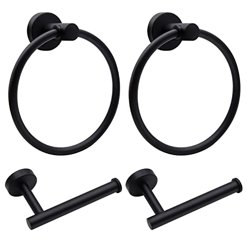 4pcs Matte Black