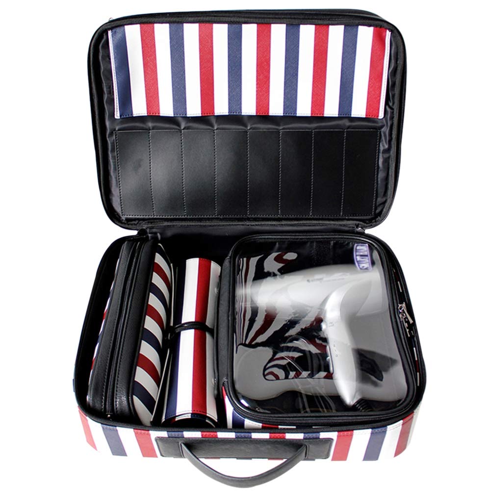 Professional Large Capacity Hairdressing Toolbox - Travel Stylist Organizer with Multiple Pockets for Hair Clippers, Shears & Salon Tools - Perfect for Mobile Hairstylists & Salon Professionals On-The-Go