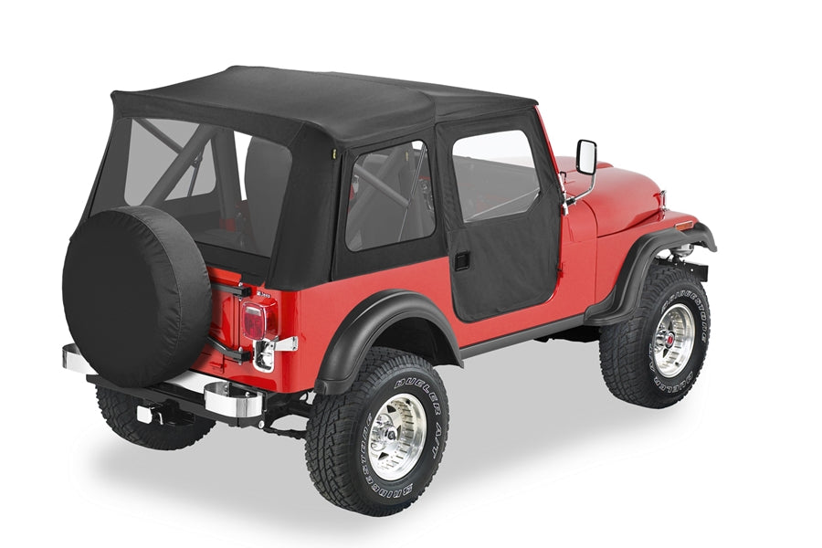 Ford Bronco Bestop Supertop Classic Squareback Soft Top - Black Crush for Jeep CJ5 | Waterproof & UV-Resistant Replacement Top | Perfect for Off-Roading & Outdoor Adventures