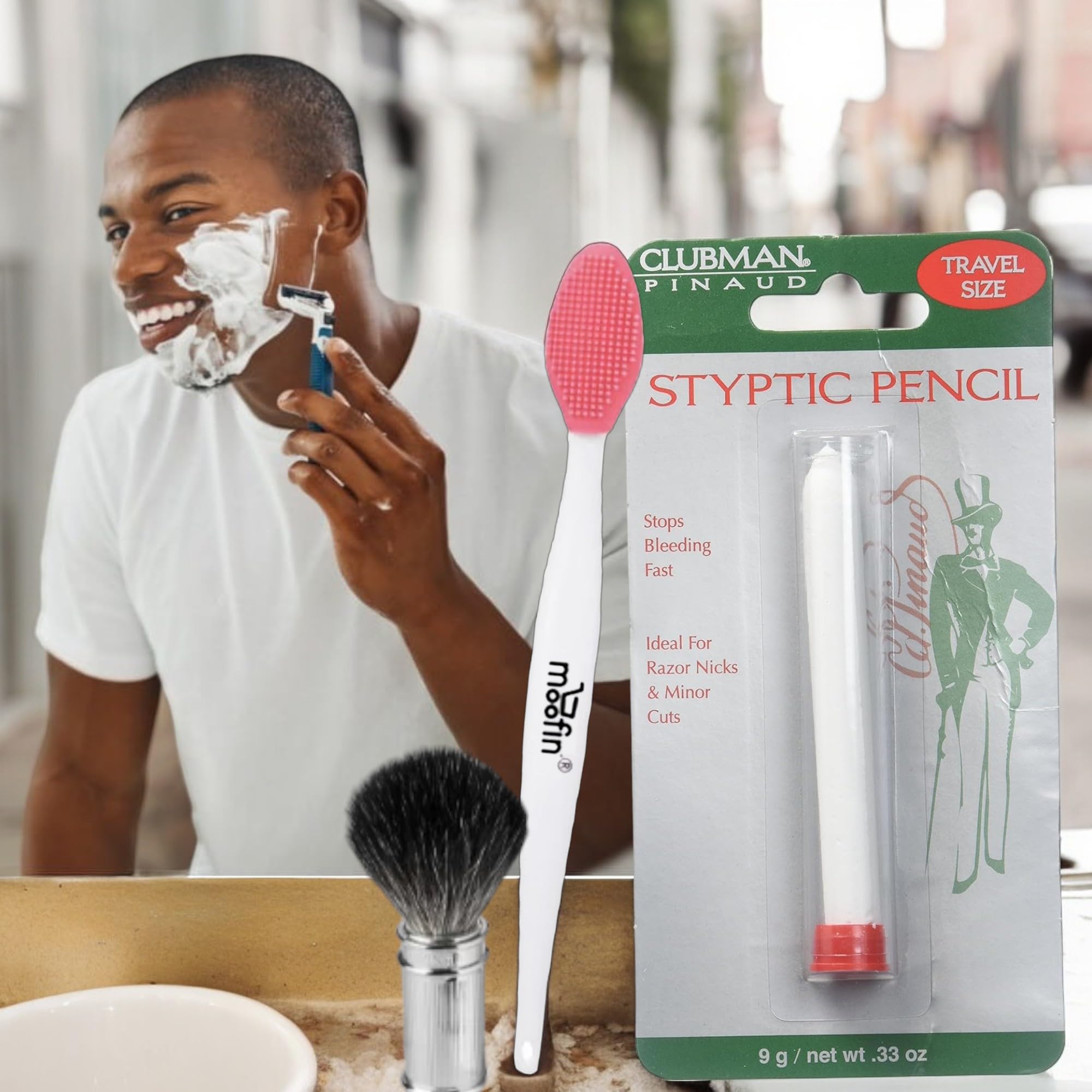 Clubman Styptic Pencil Travel Size - Stop Bleeding Fast for Shaving & Cuts | On-The-Go Grooming Essential