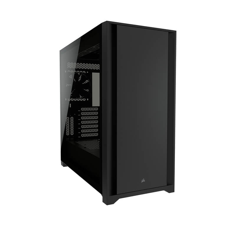Corsair 5000D Mid Tower PC Case - ATX Tempered Glass Gaming Computer Case with High Airflow, Black - Perfect for Gaming Rigs & High-Performance Builds