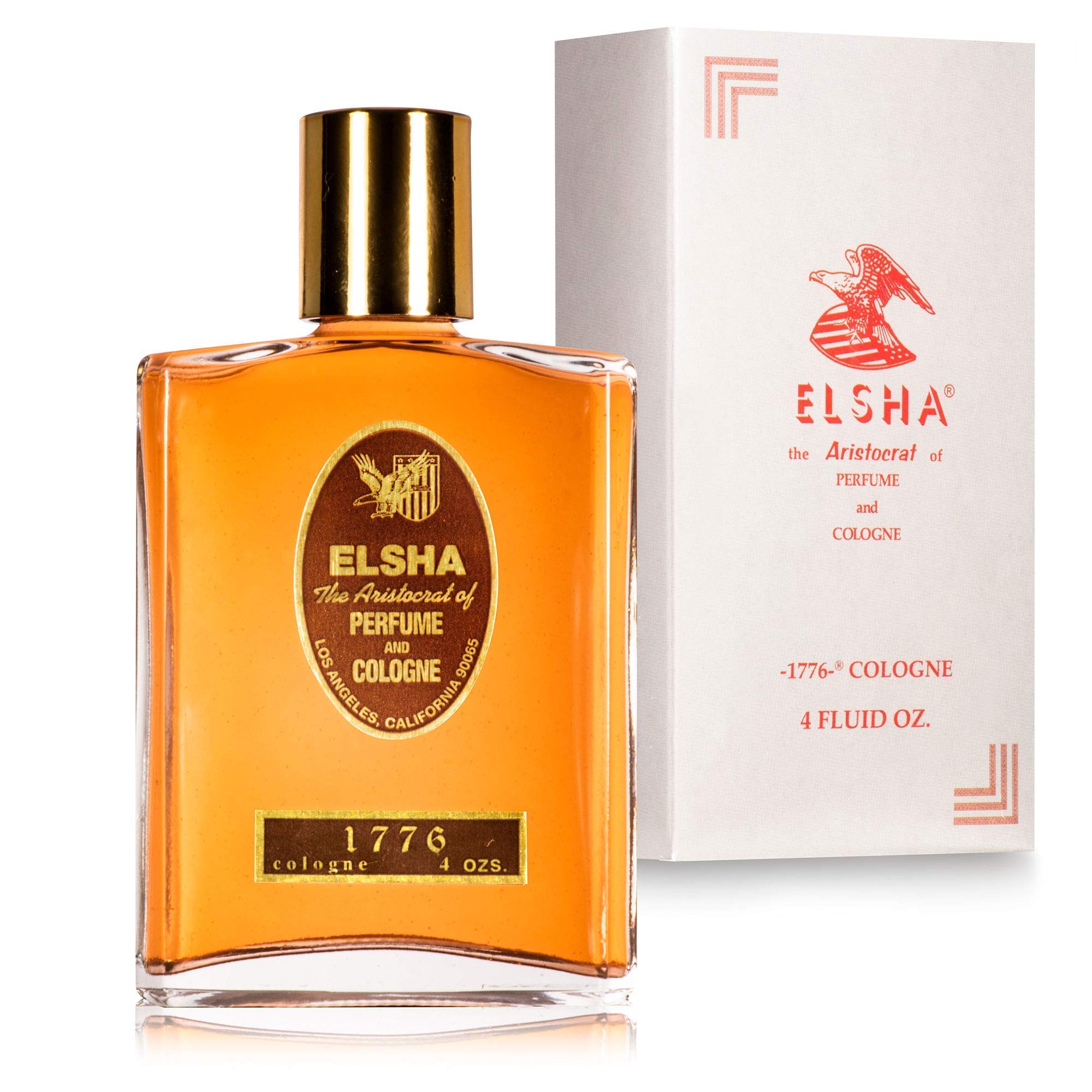 ELSHA Cologne 1776 (4oz) & Beard Growth Oil Conditioner Set - American Made Grooming Kit for Men, Perfect for Daily Use & Special Occasions