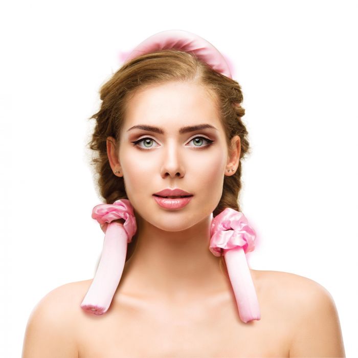 IS Gift Cool Curls Heatless Hair Curler Set - No Heat Hair Curling Rods for Overnight Waves - Perfect for Home, Travel & Special Occasions