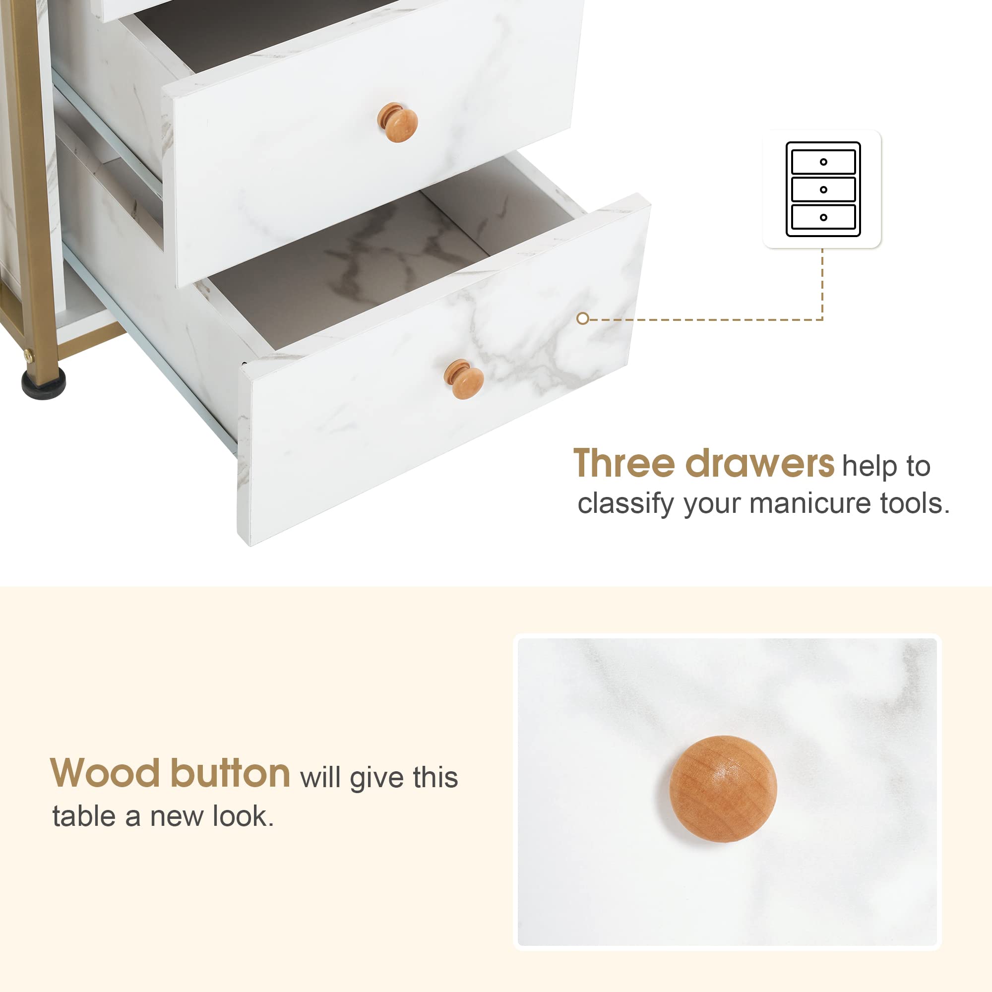 Professional Manicure Table for Nail Techs - 43